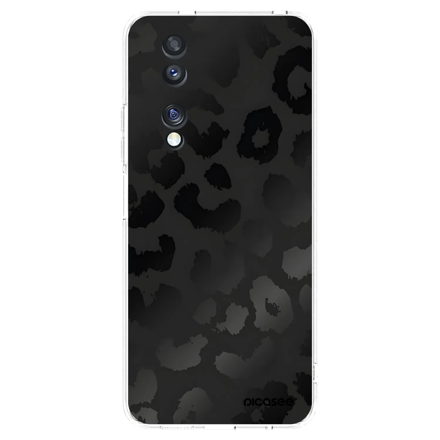 Picasee silikonska prozirna maskica za Honor 70 - Midnight Leopard