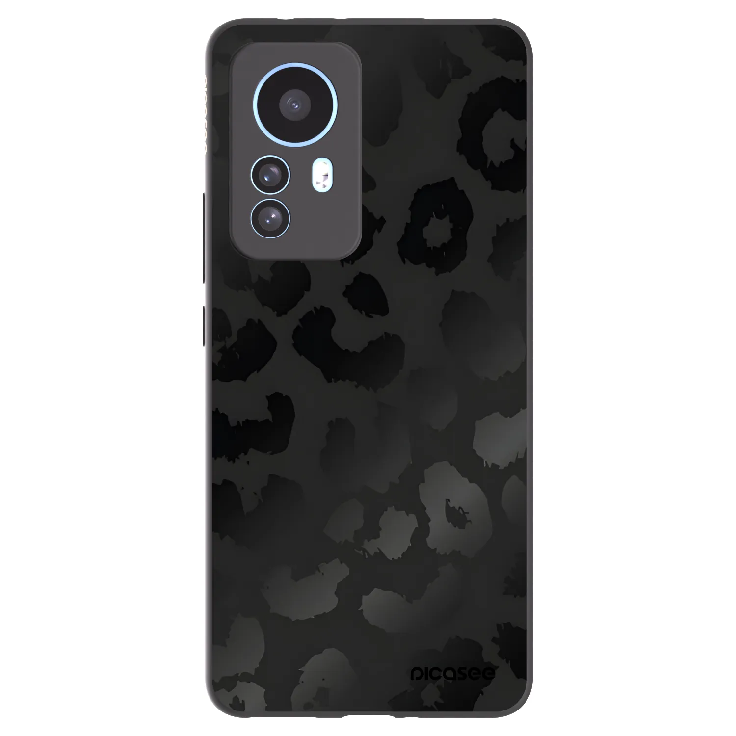 Picasee crna silikonska maskica za Xiaomi 12T Pro - Midnight Leopard