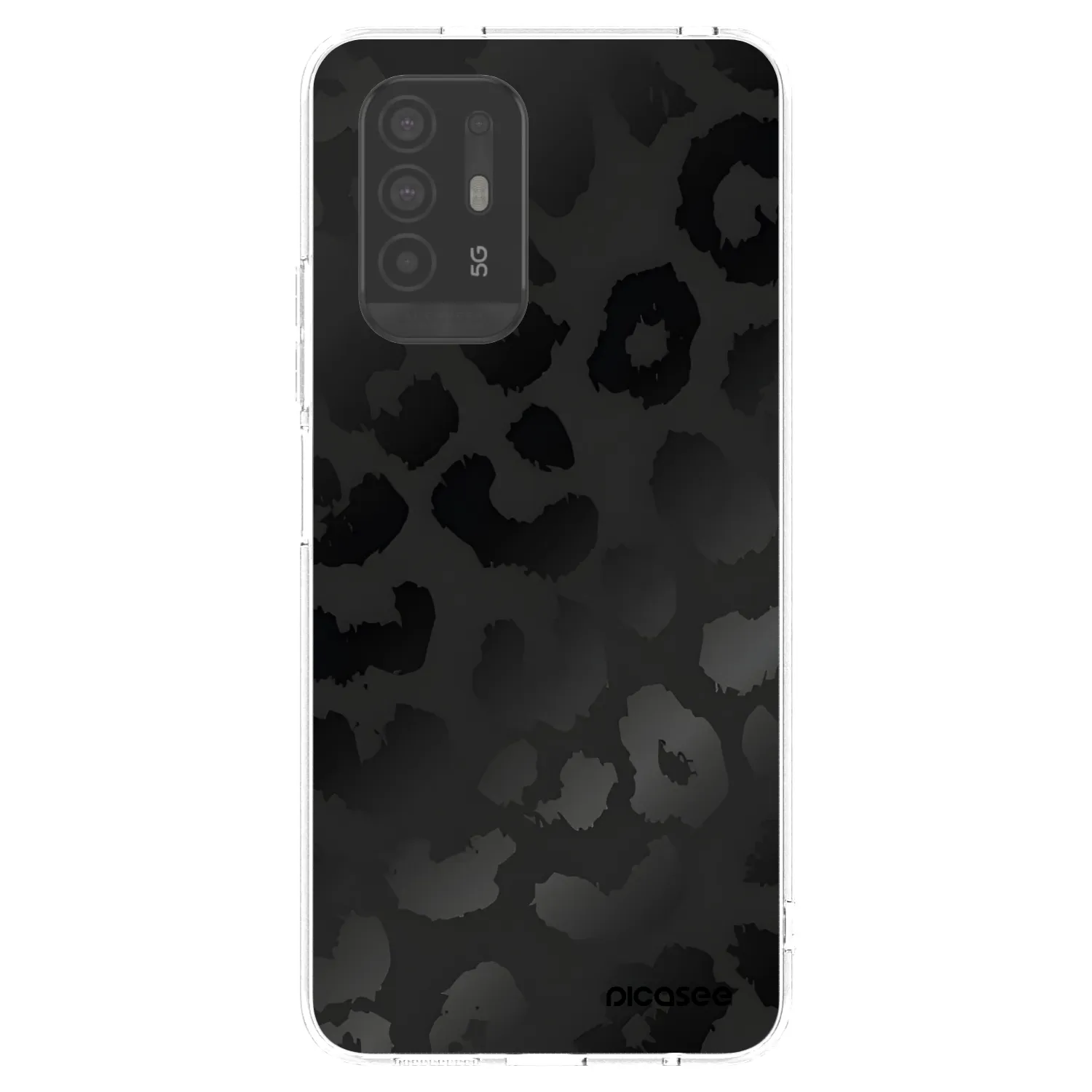 Picasee silikonska prozirna maskica za OPPO A94 5G - Midnight Leopard