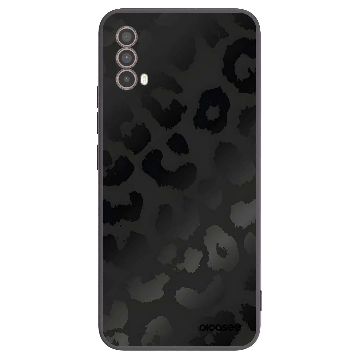 Picasee crna silikonska maskica za Motorola Moto E40 - Midnight Leopard