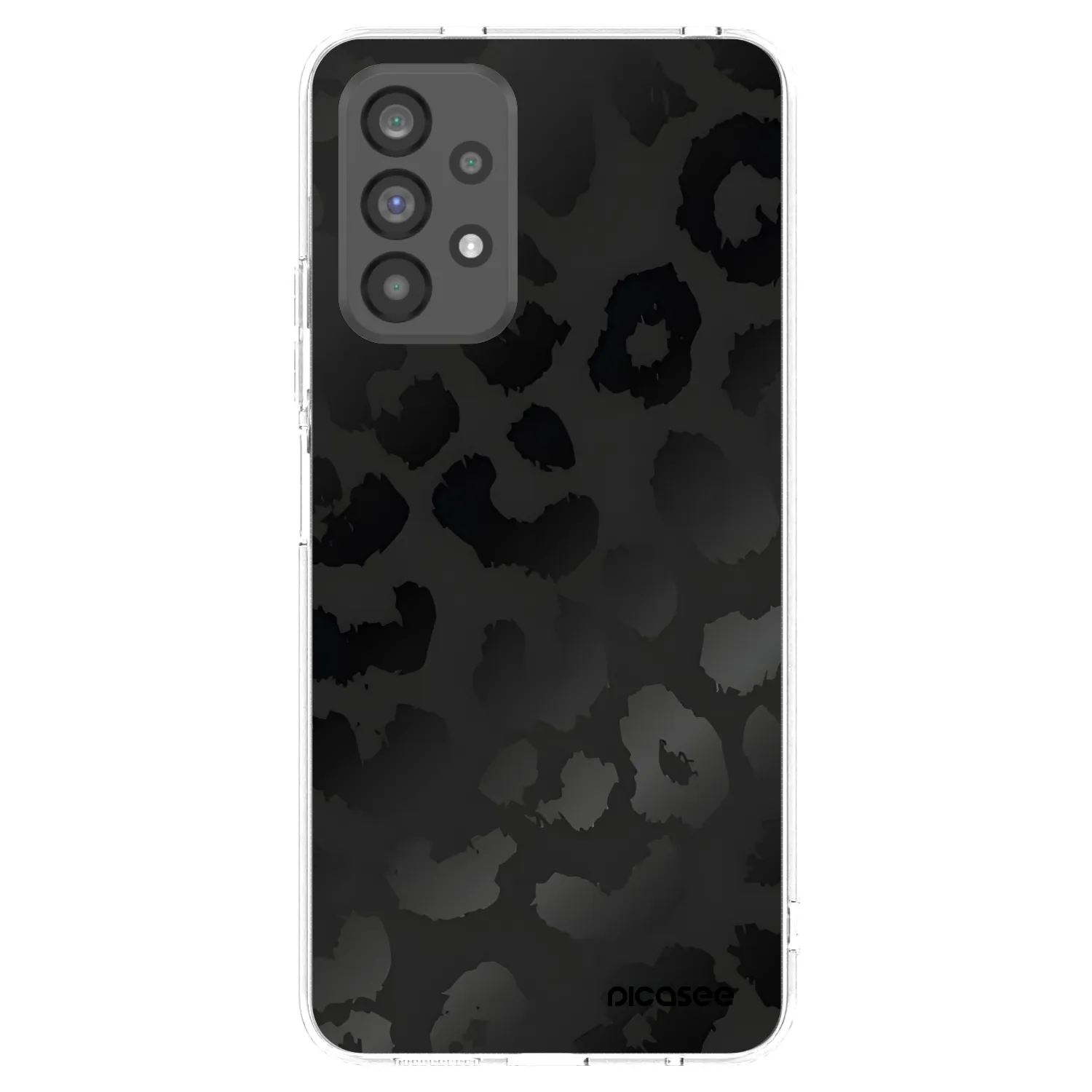 Picasee silikonska prozirna maskica za Samsung Galaxy A73 5G - Midnight Leopard