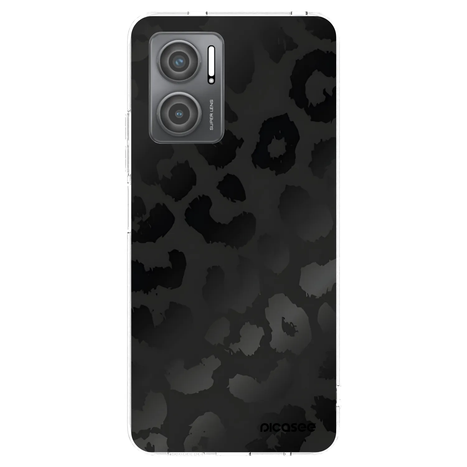 Picasee silikonska prozirna maskica za Xiaomi Redmi 10 5G - Midnight Leopard
