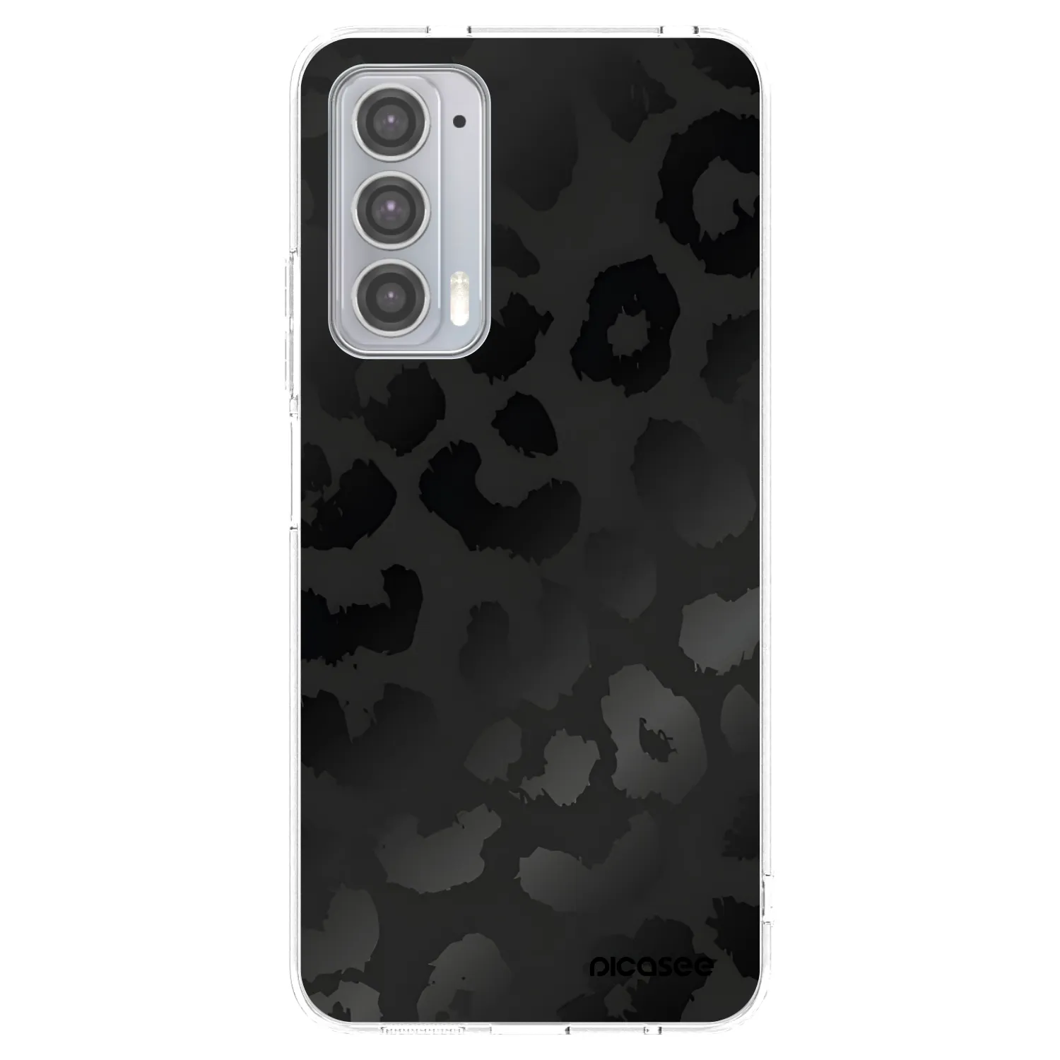 Picasee silikonska prozirna maskica za Motorola Edge 20 - Midnight Leopard