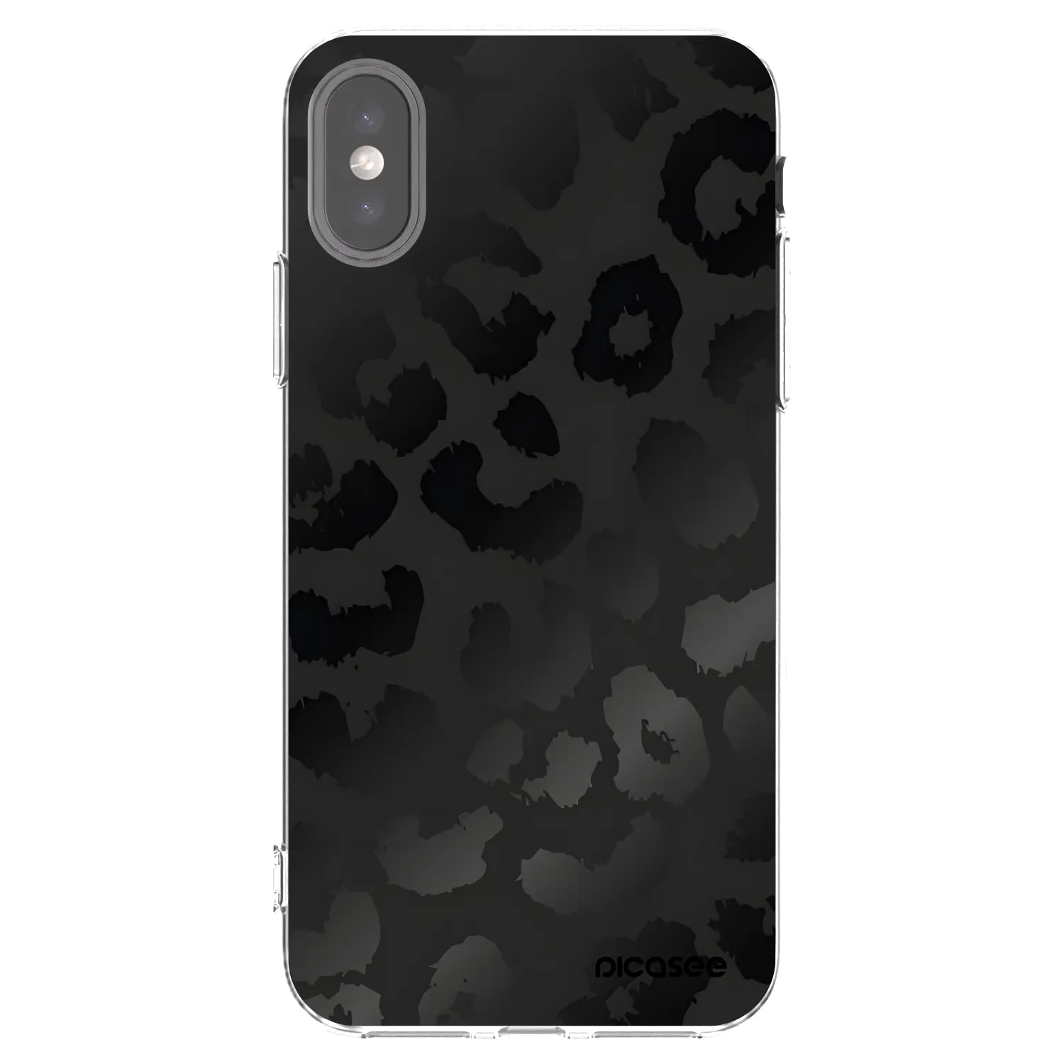Picasee silikonska prozirna maskica za Apple iPhone X/XS - Midnight Leopard