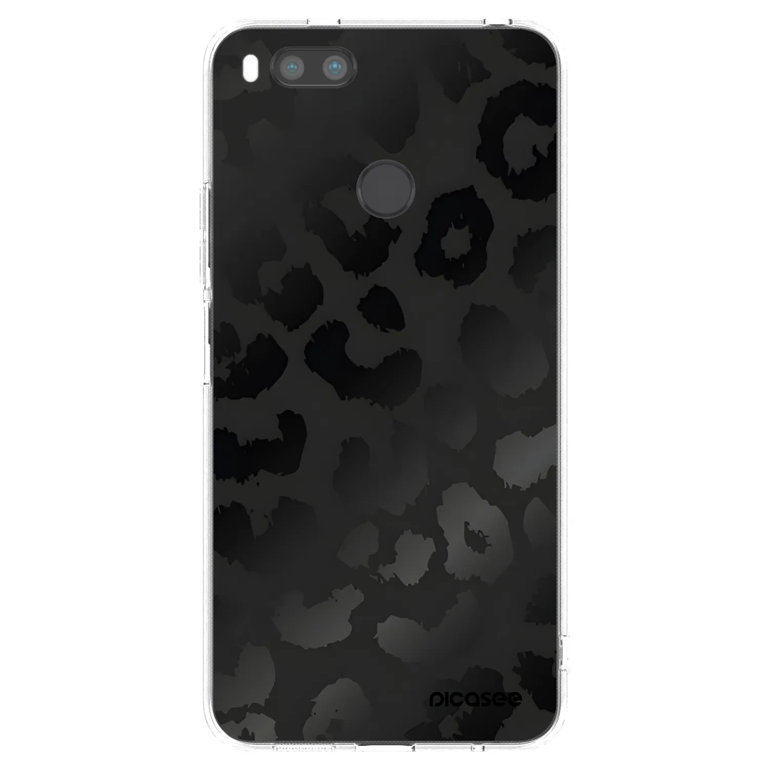 Picasee silikonska prozirna maskica za Xiaomi Redmi A1 - Midnight Leopard