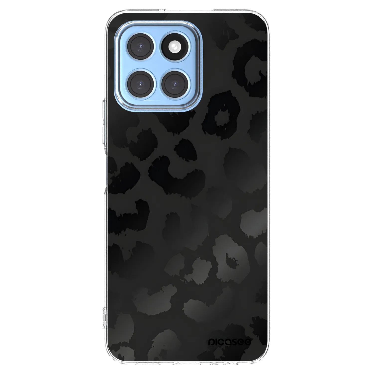 Picasee silikonska prozirna maskica za Honor X8 5G - Midnight Leopard