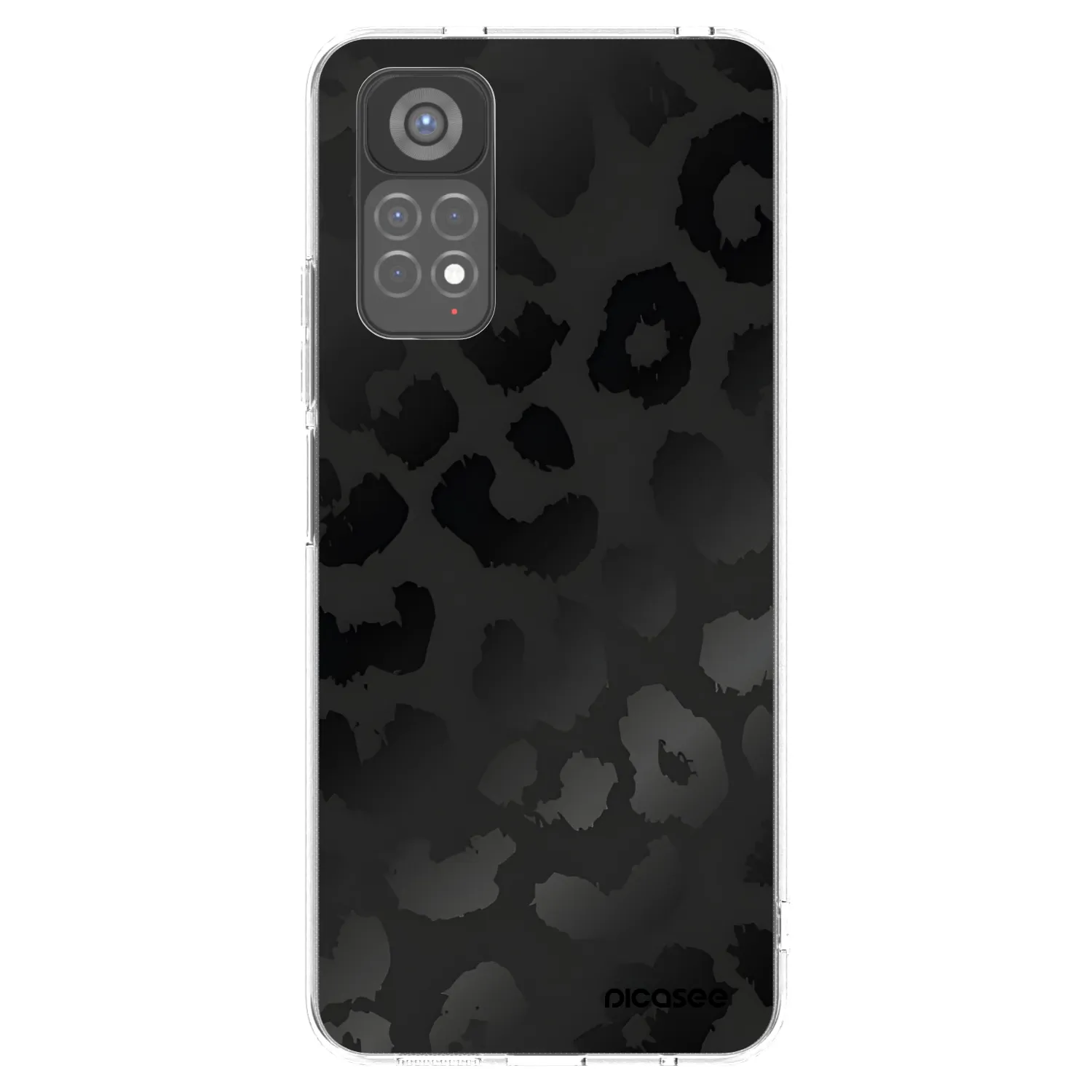 Picasee silikonska prozirna maskica za Xiaomi Redmi Note 11S 5G - Midnight Leopard
