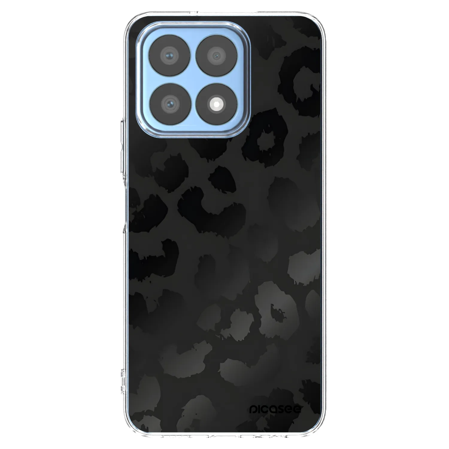 Picasee silikonska prozirna maskica za Honor X8a - Midnight Leopard