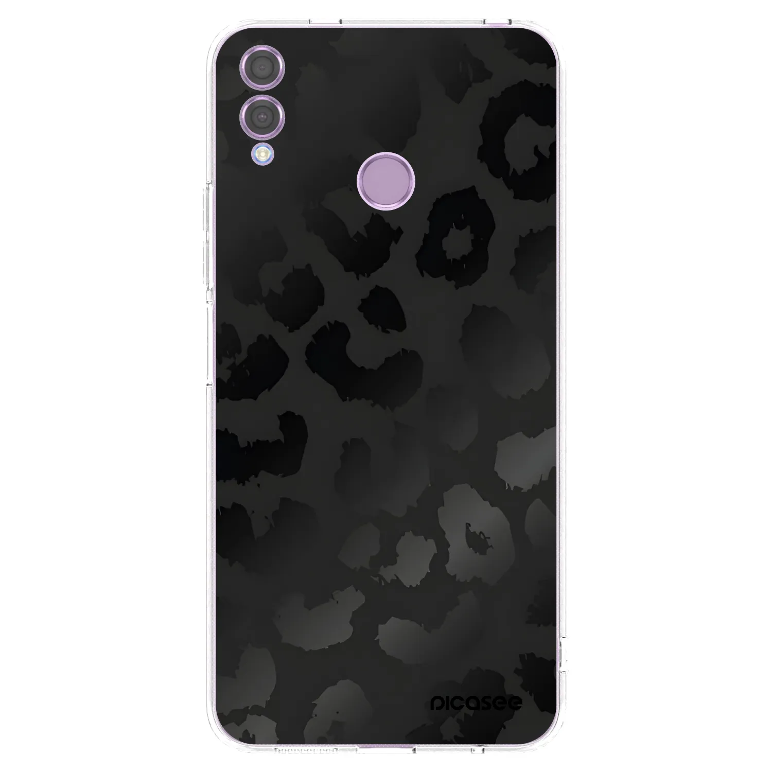 Picasee silikonska prozirna maskica za Honor 8X - Midnight Leopard