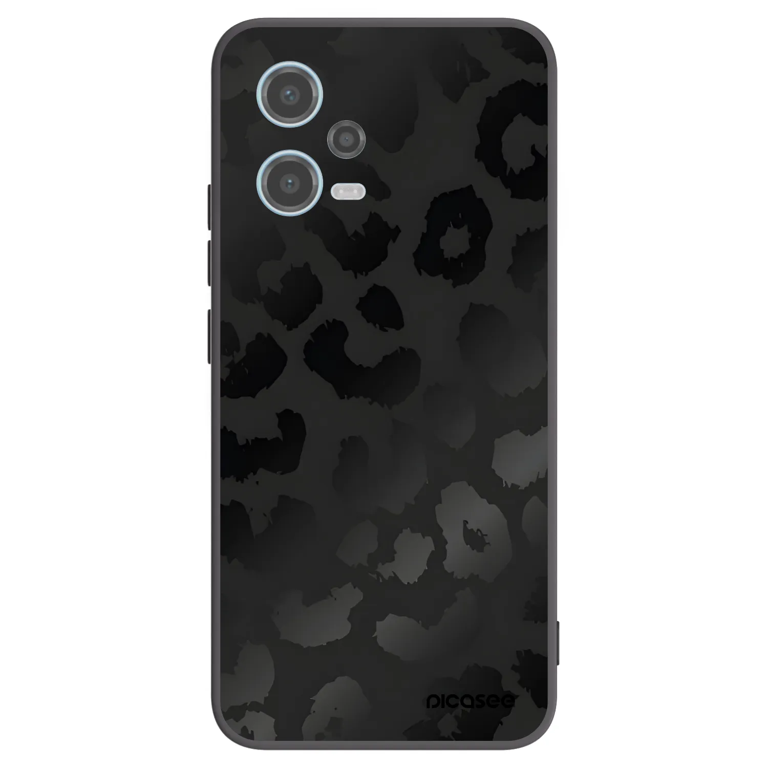 Picasee crna silikonska maskica za Xiaomi Redmi Note 12 5G - Midnight Leopard