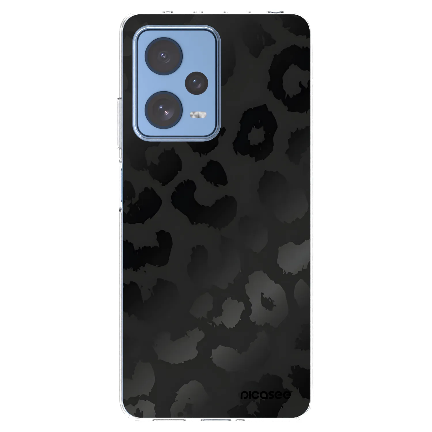Picasee silikonska prozirna maskica za Xiaomi Redmi Note 12 Pro 5G - Midnight Leopard