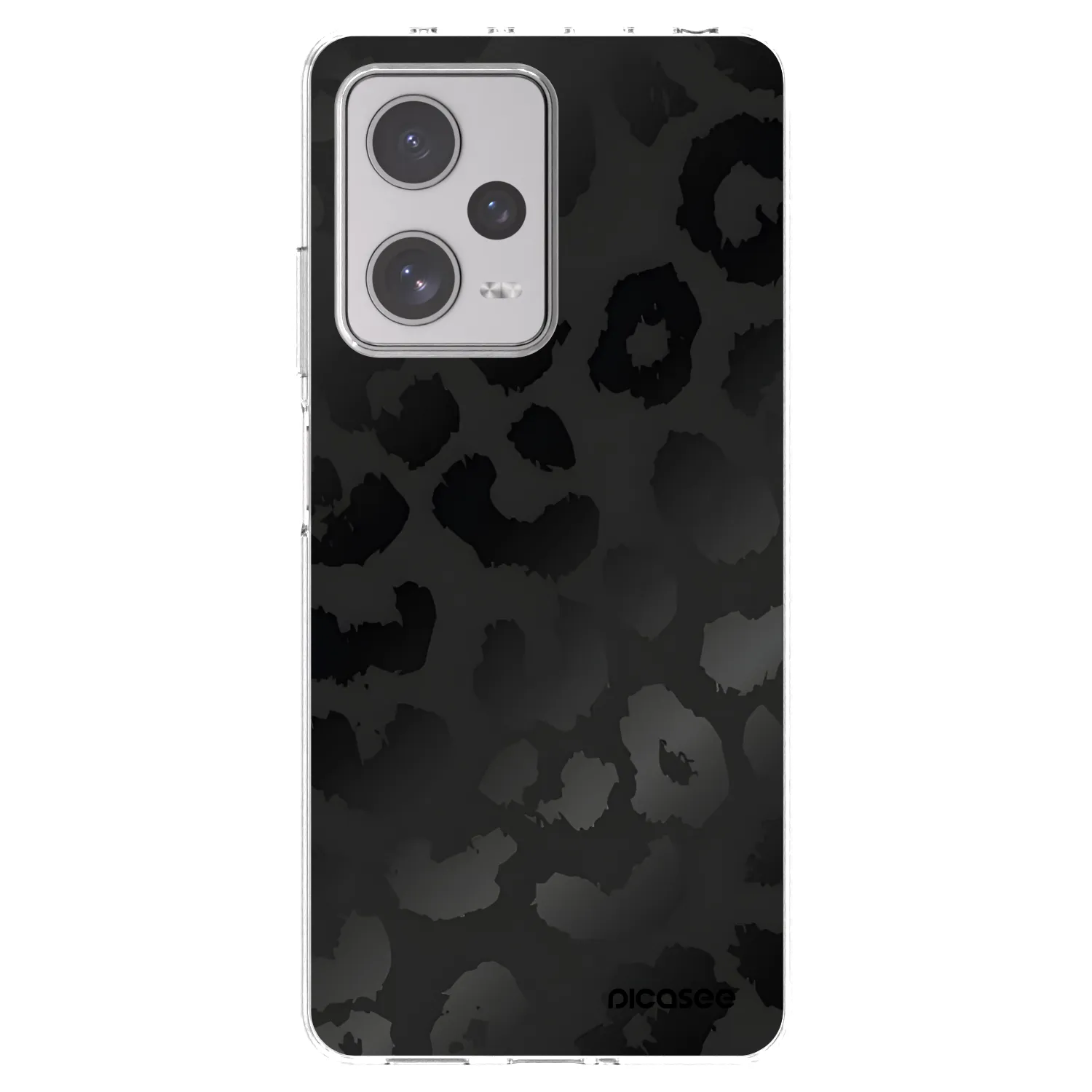 Picasee silikonska prozirna maskica za Xiaomi Redmi Note 12 Pro+ 5G - Midnight Leopard