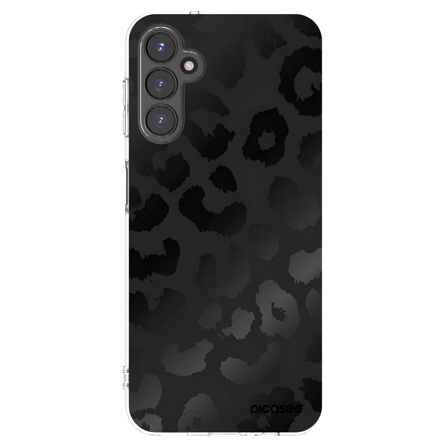 Picasee silikonska prozirna maskica za Samsung Galaxy A14 4G A145R - Midnight Leopard