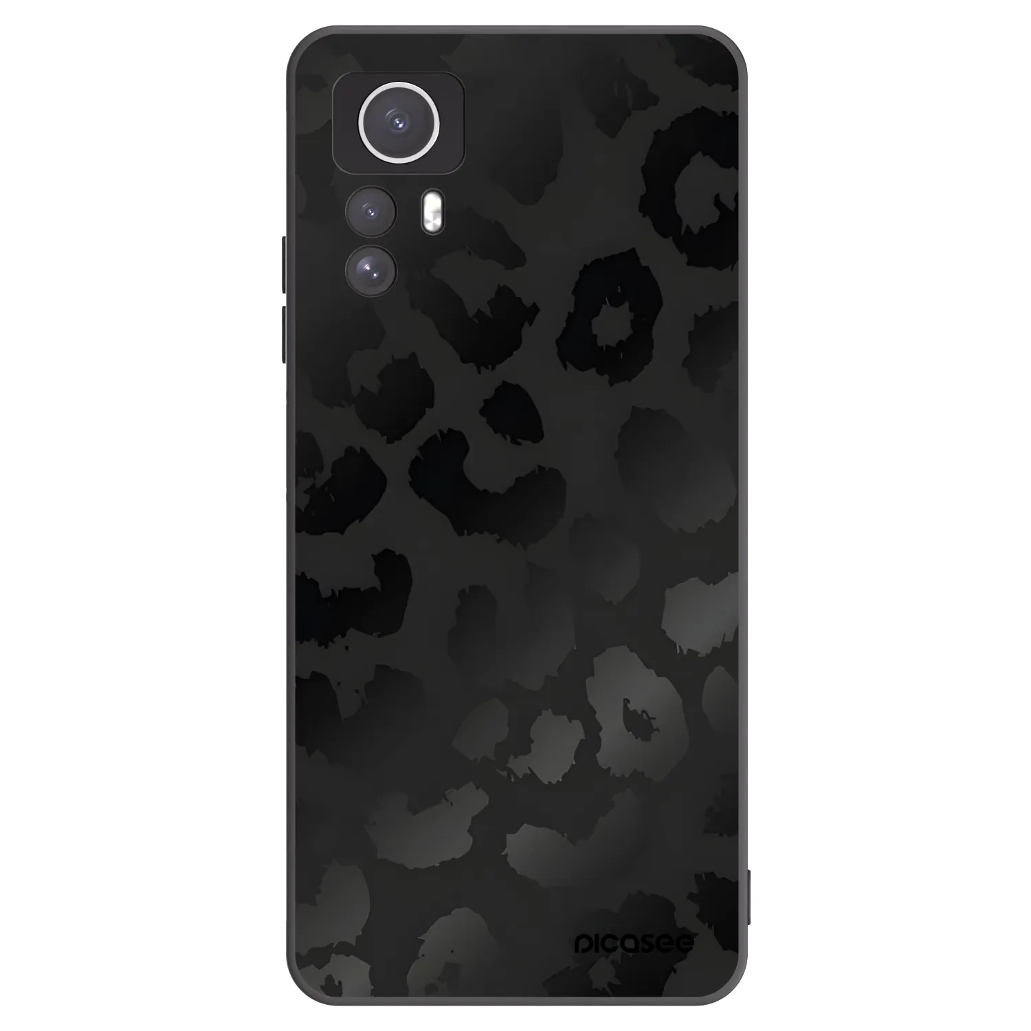 Picasee crna silikonska maskica za Xiaomi Redmi Note 12S - Midnight Leopard