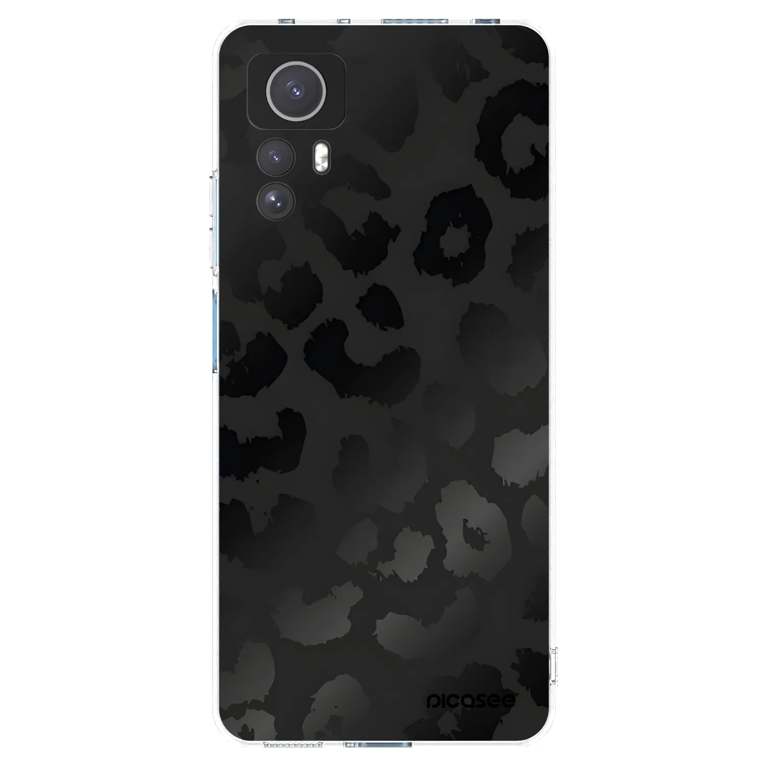 Picasee silikonska prozirna maskica za Xiaomi Redmi Note 12S - Midnight Leopard