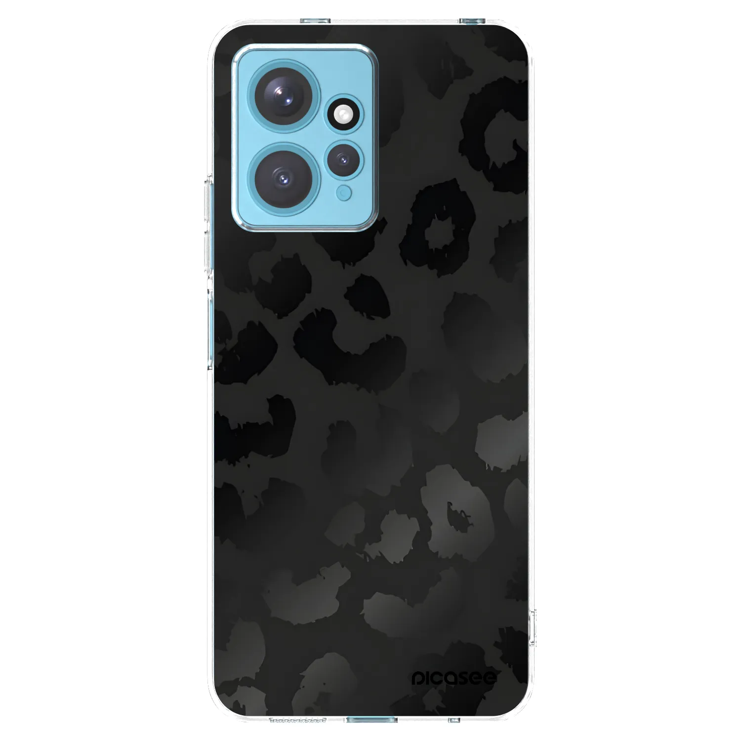 Picasee silikonska prozirna maskica za Xiaomi Redmi Note 12 4G - Midnight Leopard