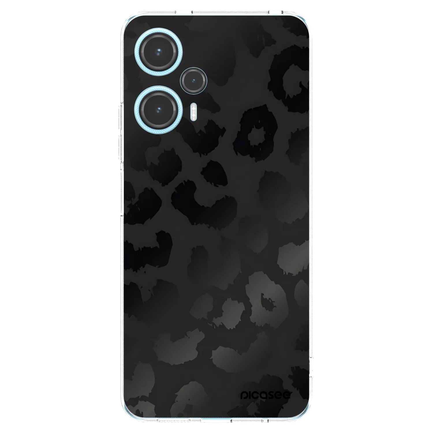Picasee silikonska prozirna maskica za Xiaomi Poco F5 - Midnight Leopard
