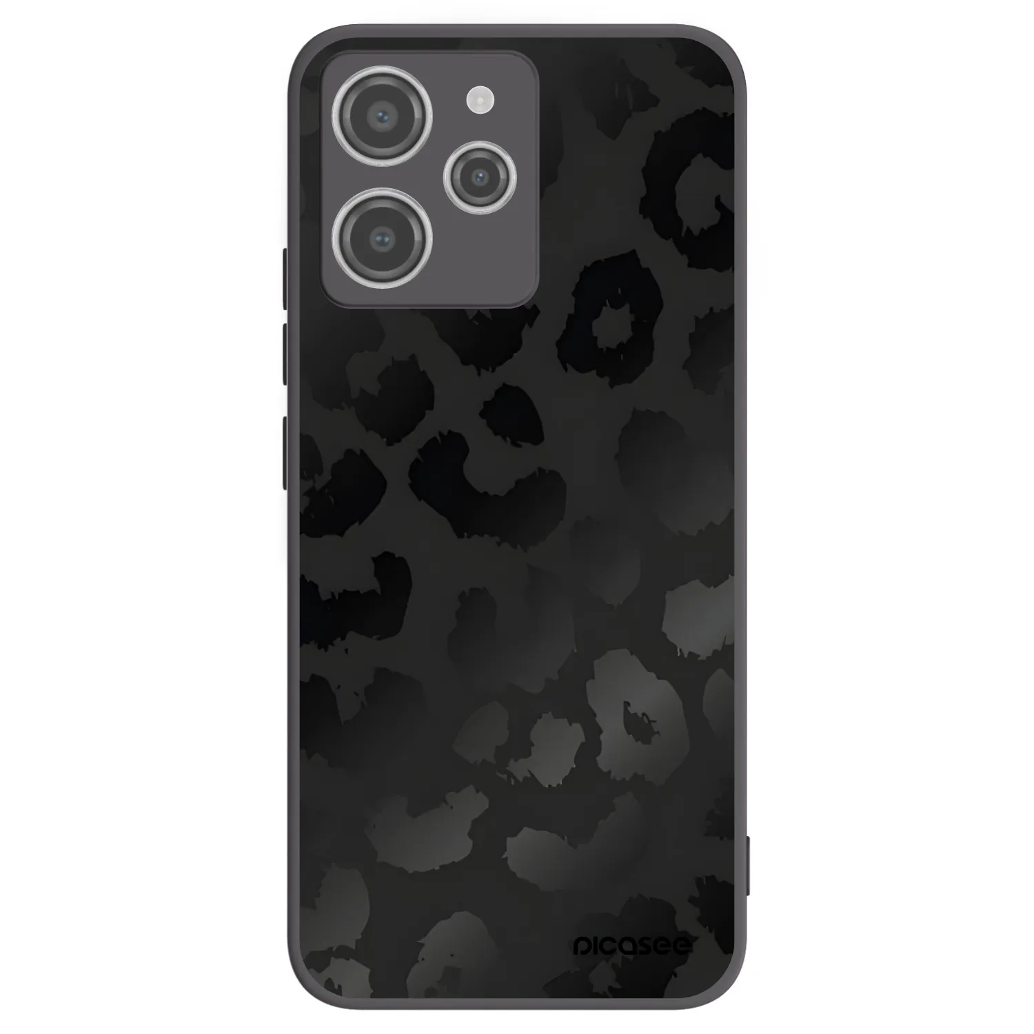 Picasee crna silikonska maskica za Xiaomi Redmi 12 4G - Midnight Leopard