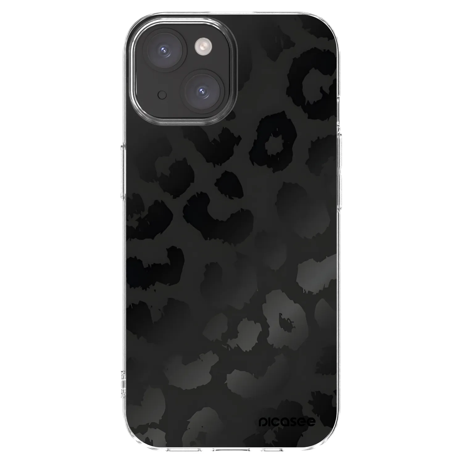 Picasee silikonska prozirna maskica za Apple iPhone 15 - Midnight Leopard