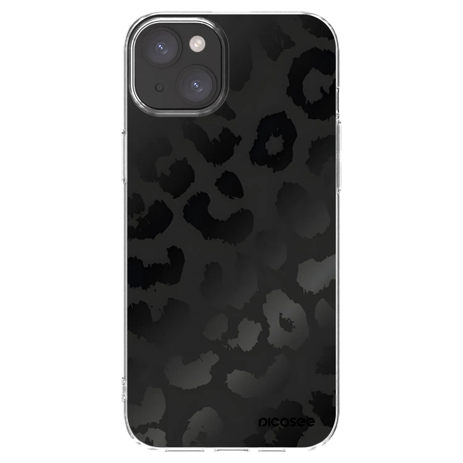 Picasee silikonska prozirna maskica za Apple iPhone 15 Plus - Midnight Leopard