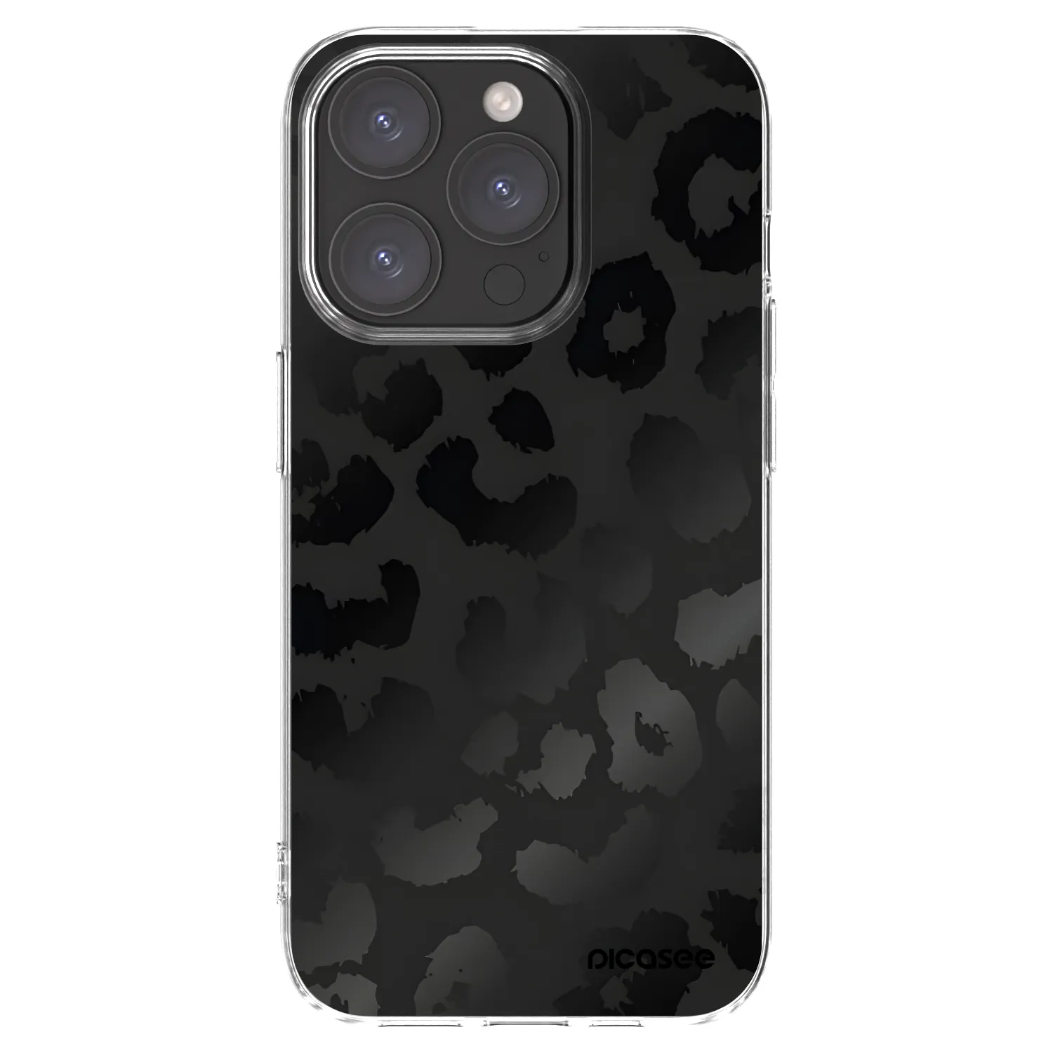 Picasee silikonska prozirna maskica za Apple iPhone 15 Pro - Midnight Leopard