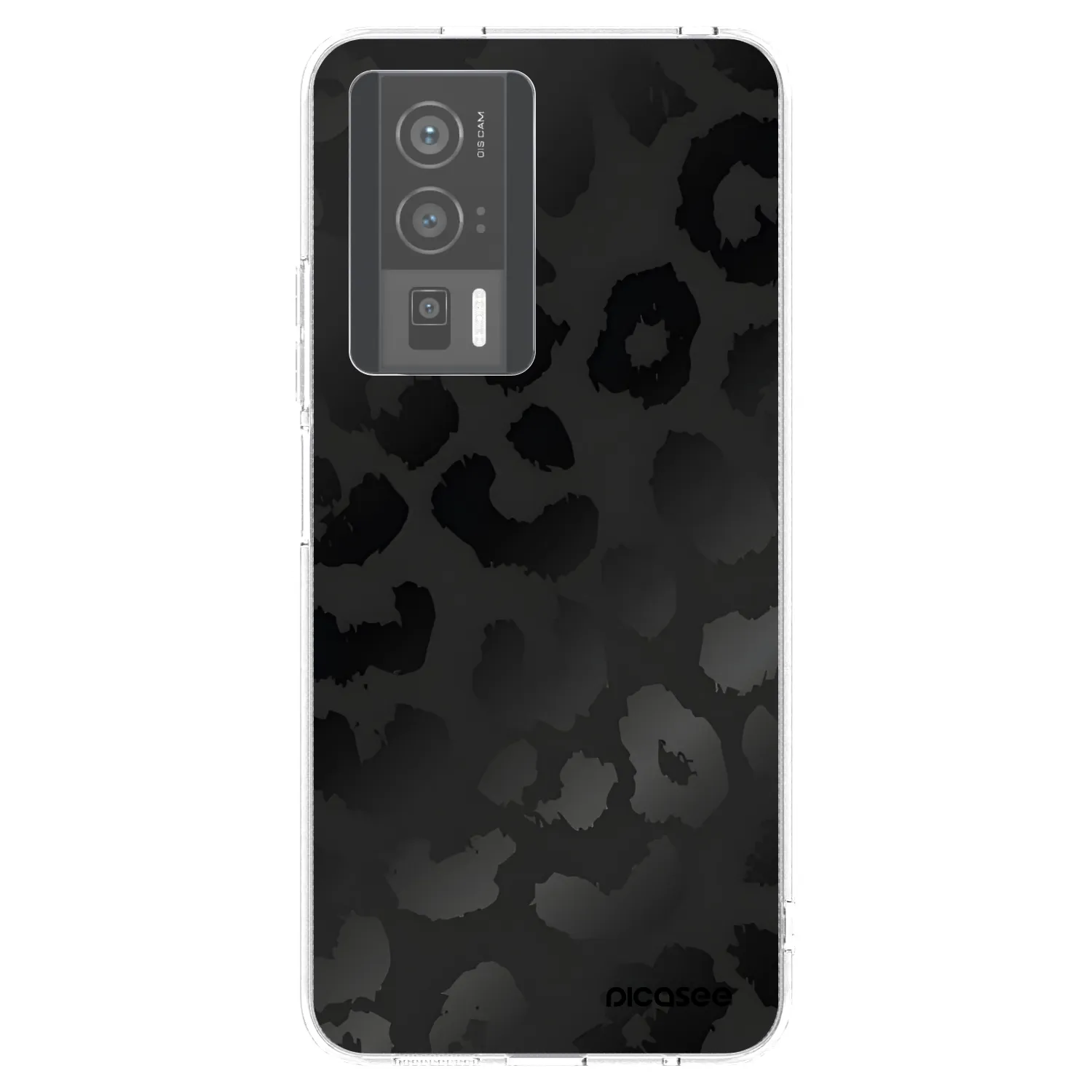 Picasee silikonska prozirna maskica za Xiaomi Poco F5 Pro 5G - Midnight Leopard