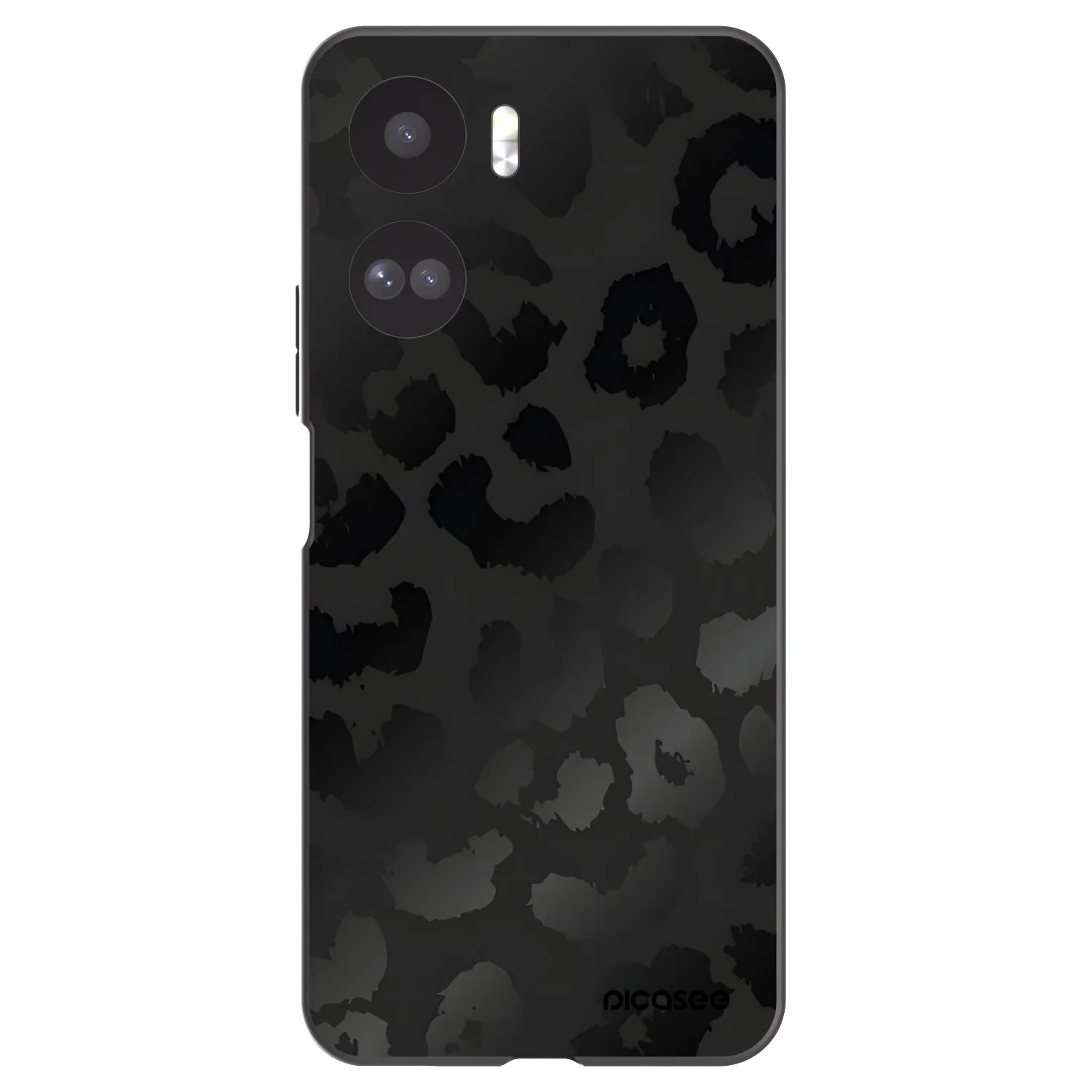 Picasee crna silikonska maskica za Honor 90 Lite 5G - Midnight Leopard