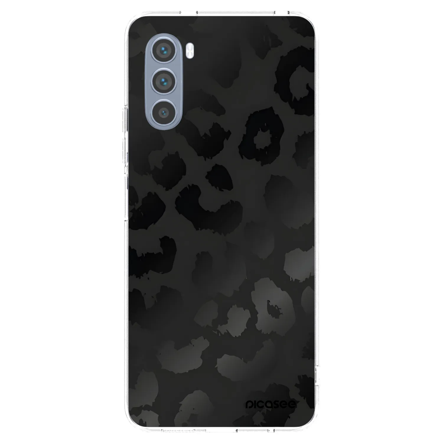 Picasee silikonska prozirna maskica za Motorola Moto G62 - Midnight Leopard