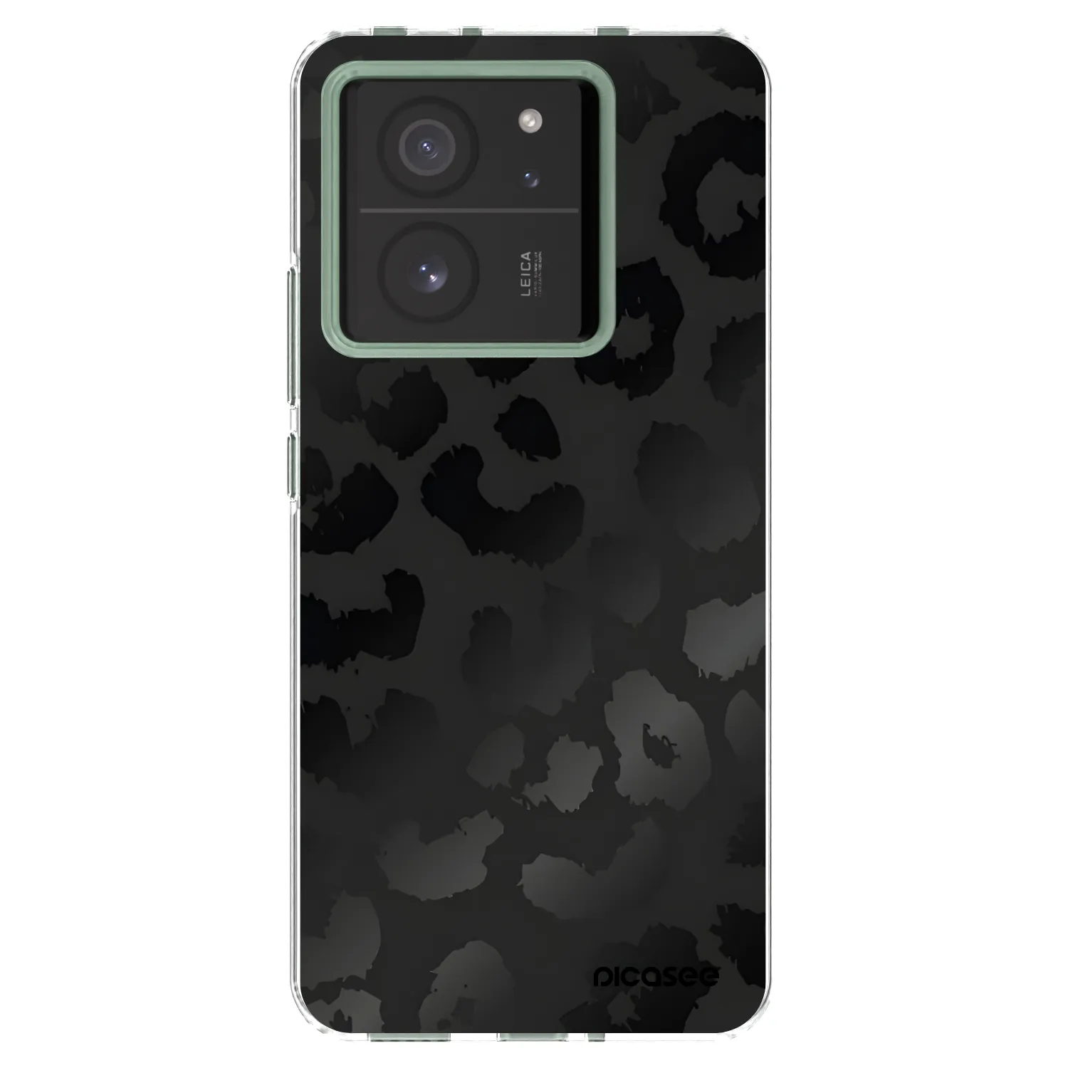 Picasee silikonska prozirna maskica za Xiaomi 13T - Midnight Leopard