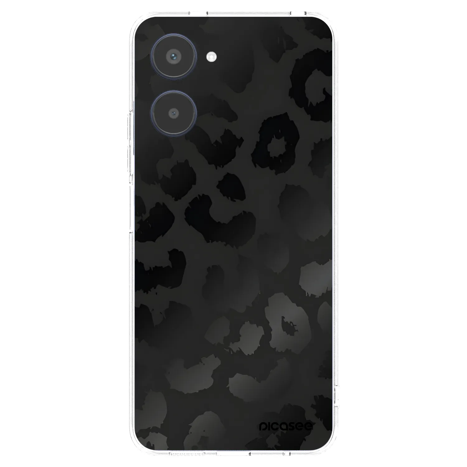Picasee silikonska prozirna maskica za Realme 10 4G - Midnight Leopard