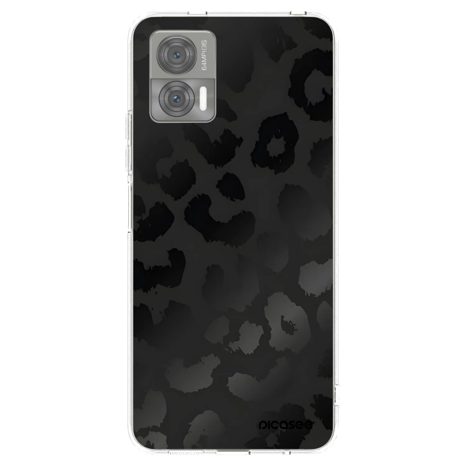 Picasee silikonska prozirna maskica za Motorola Edge 30 Neo - Midnight Leopard