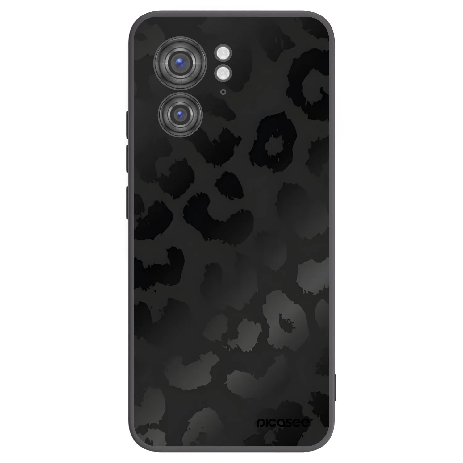Picasee crna silikonska maskica za Motorola Edge 40 - Midnight Leopard