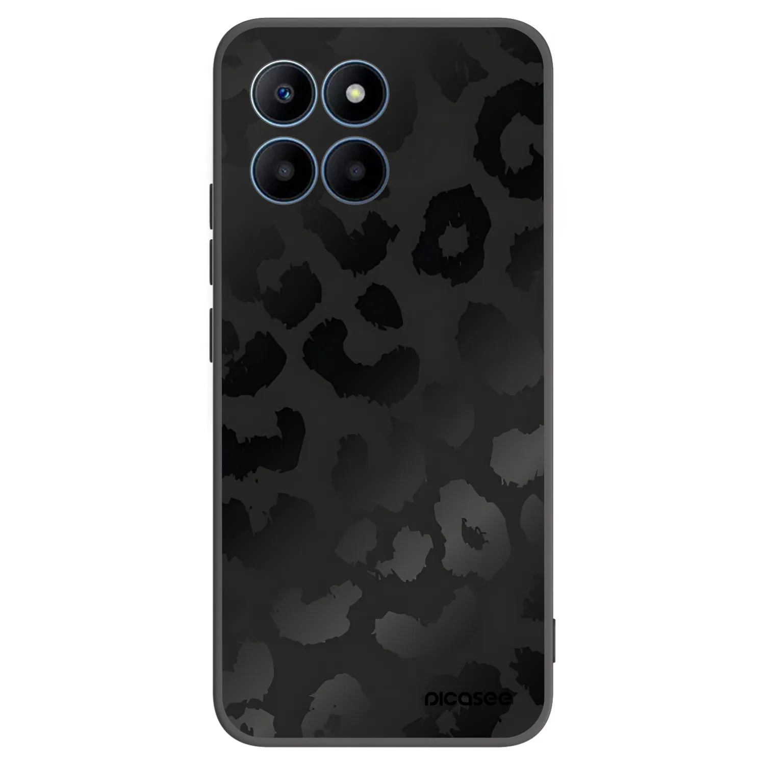 Picasee crna silikonska maskica za Honor 70 Lite - Midnight Leopard