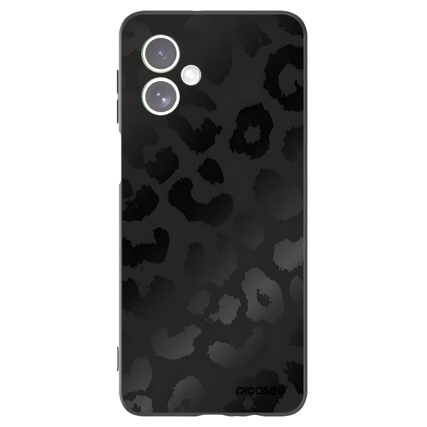 Picasee crna silikonska maskica za Motorola Moto G54 5G - Midnight Leopard