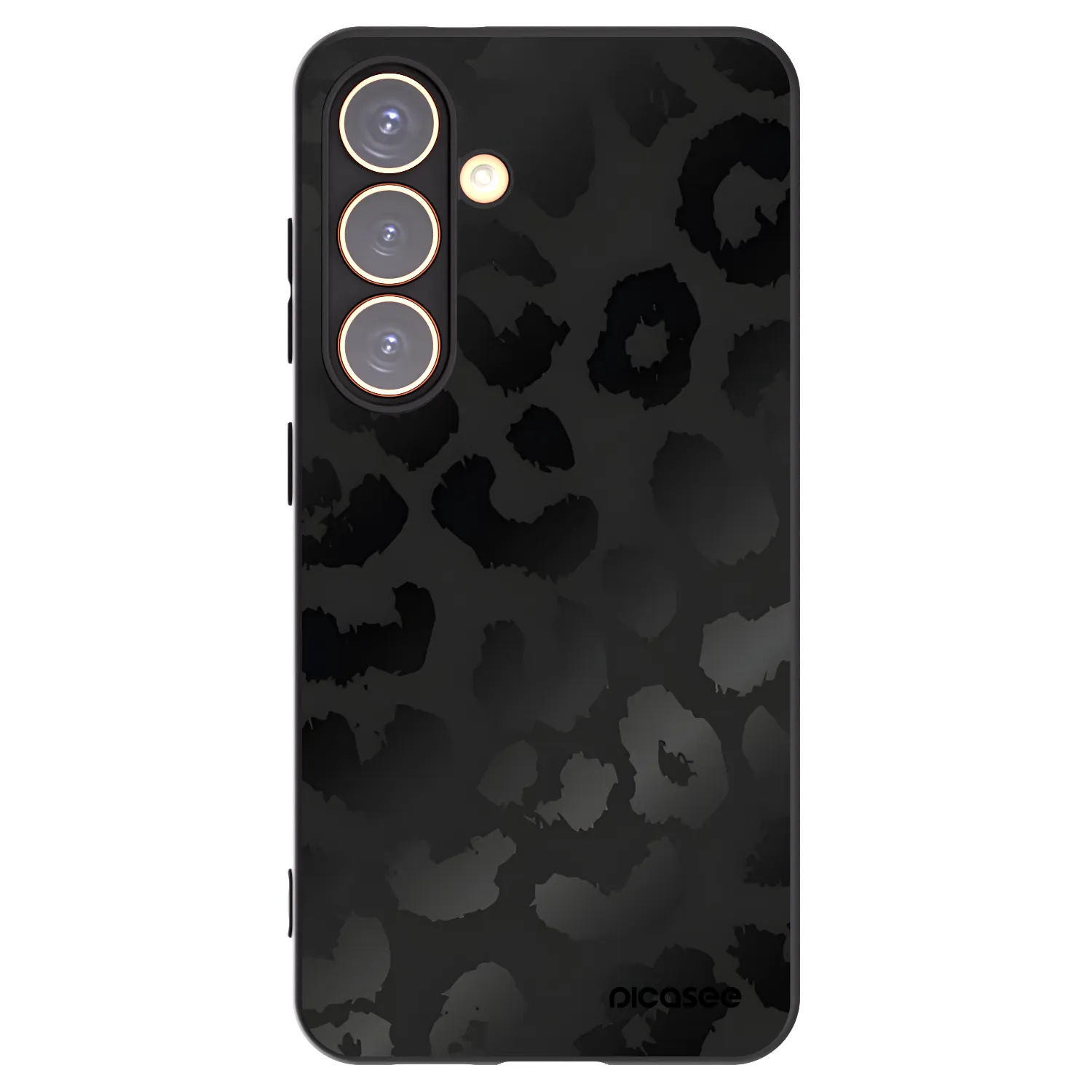 Picasee crna silikonska maskica za Samsung Galaxy S24 S921B 5G - Midnight Leopard