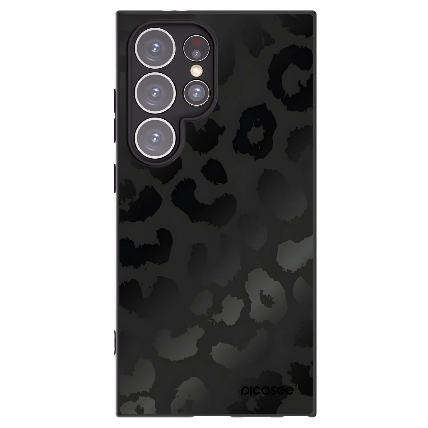Picasee crna silikonska maskica za Samsung Galaxy S24 Ultra S928B 5G - Midnight Leopard