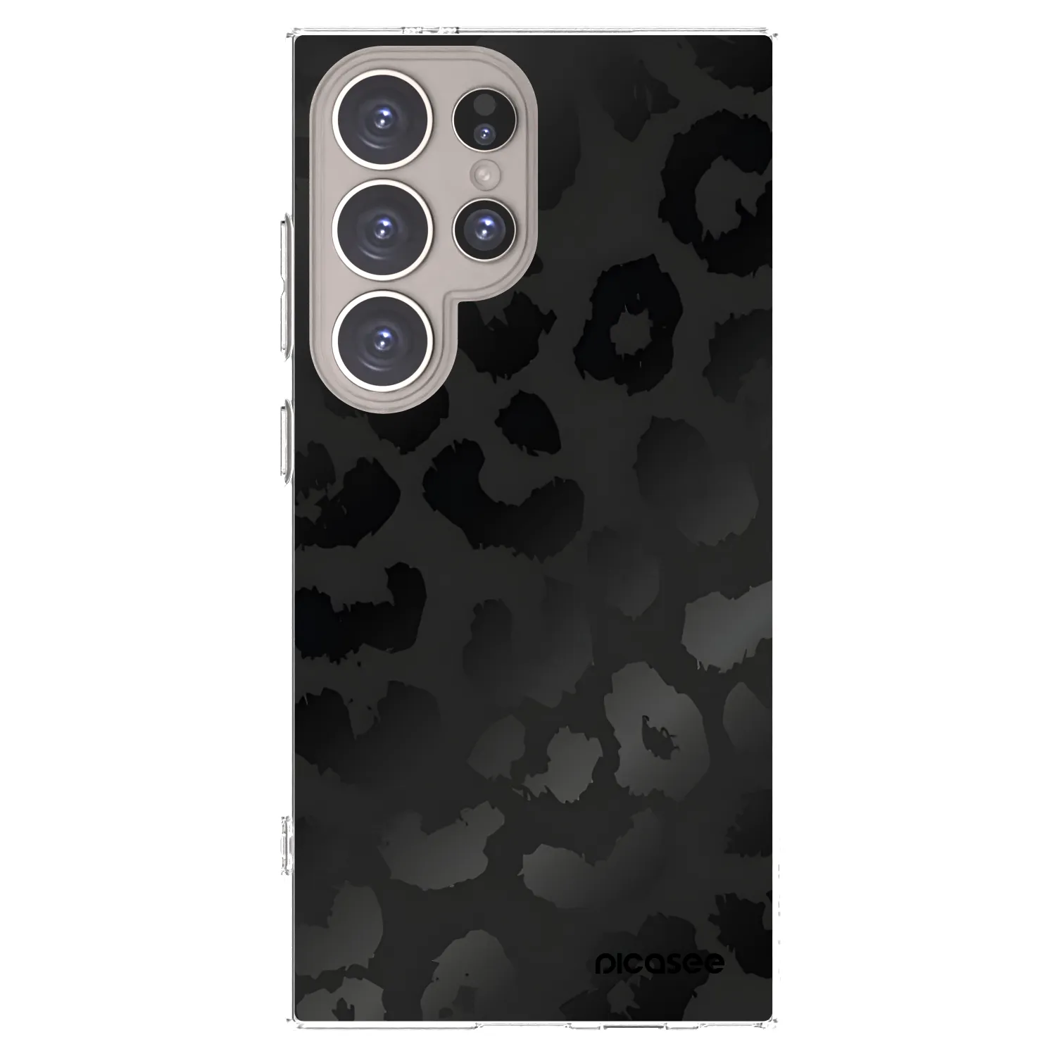 Picasee silikonska prozirna maskica za Samsung Galaxy S24 Ultra S928B 5G - Midnight Leopard