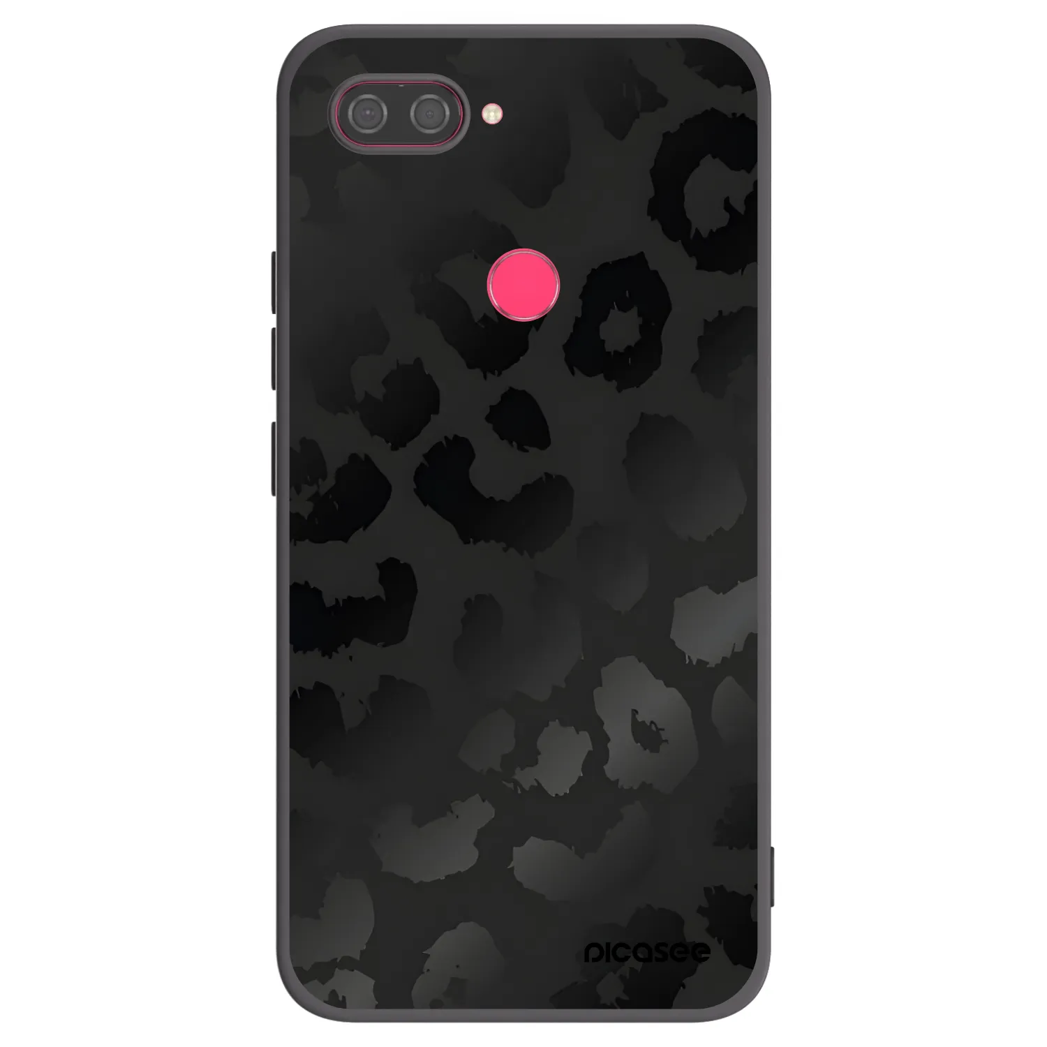 Picasee crna silikonska maskica za Xiaomi Mi 8 Lite - Midnight Leopard