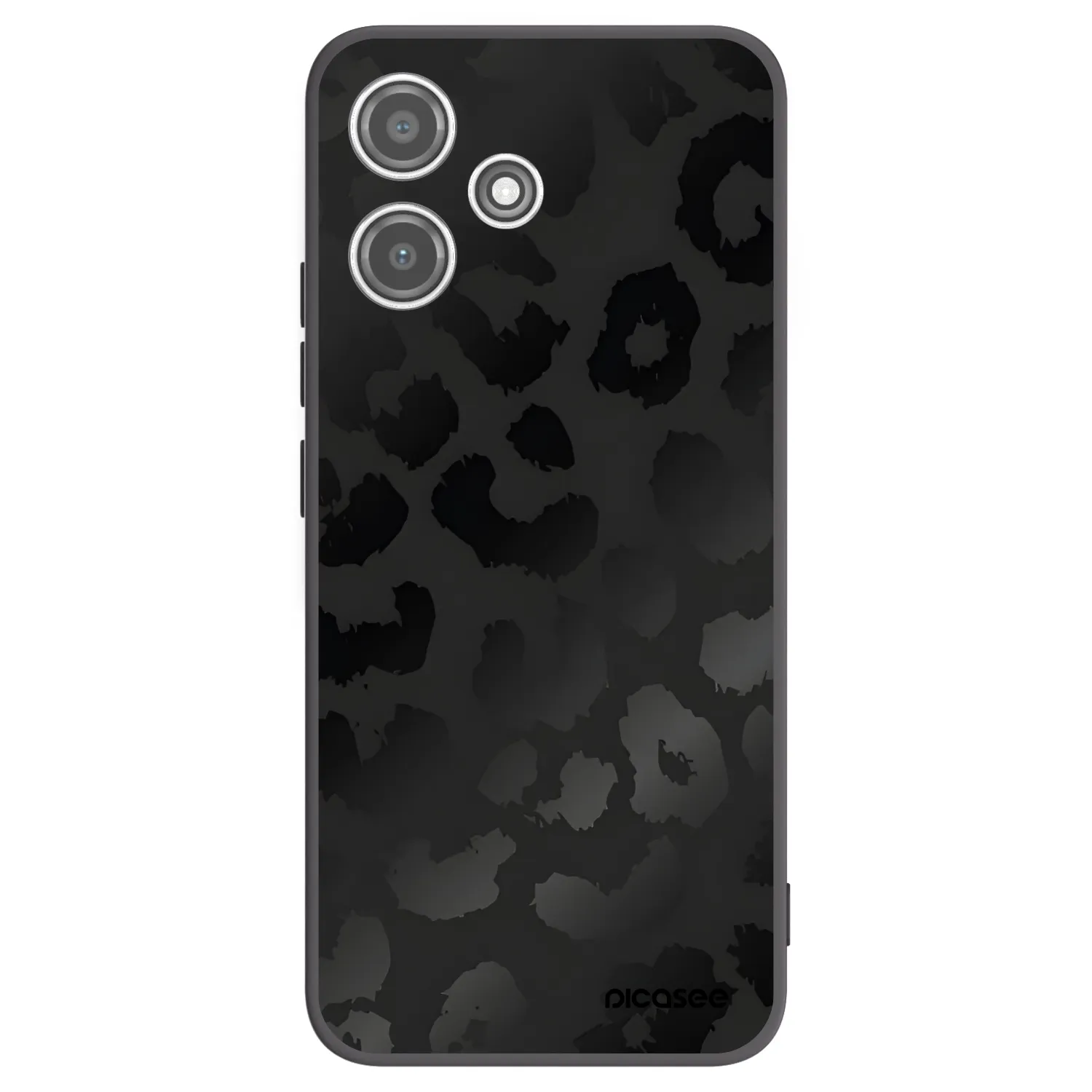 Picasee crna silikonska maskica za Xiaomi Redmi 12 5G - Midnight Leopard
