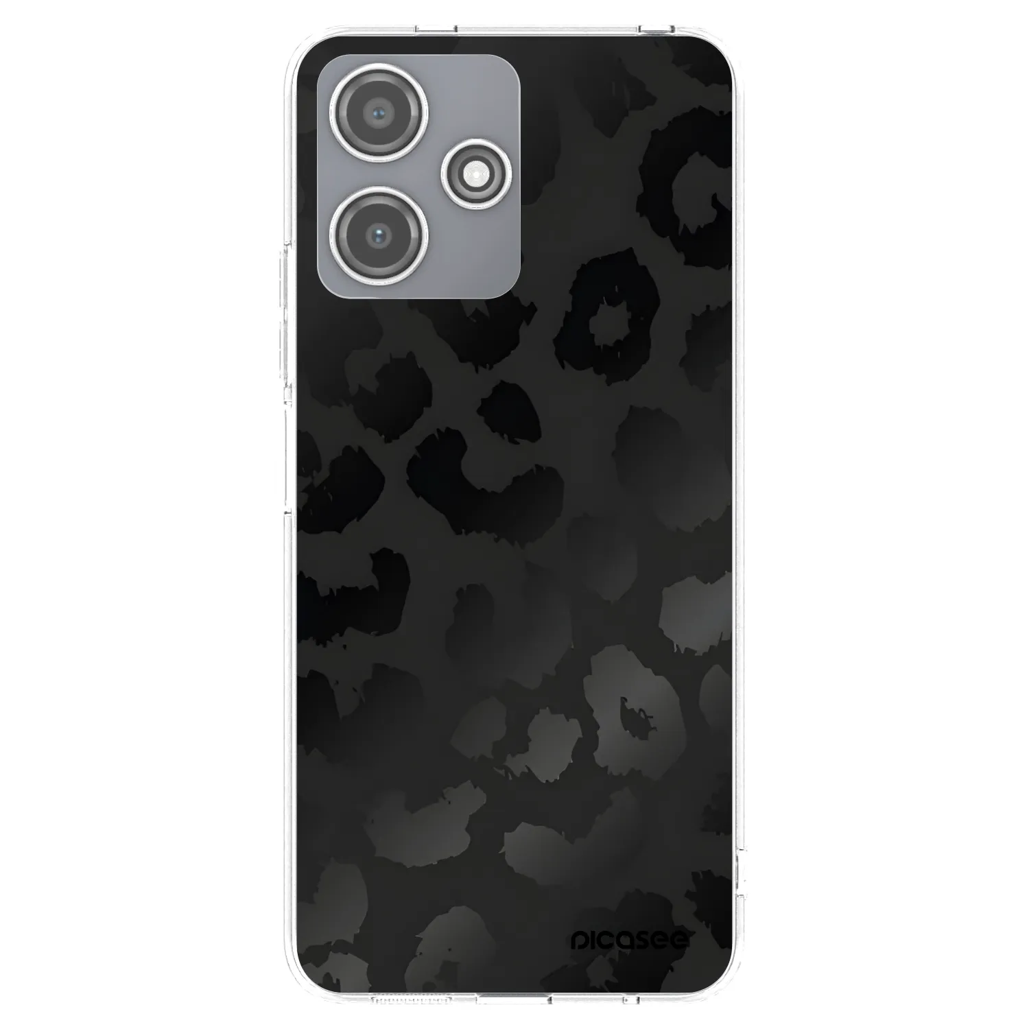 Picasee silikonska prozirna maskica za Xiaomi Redmi 12 5G - Midnight Leopard