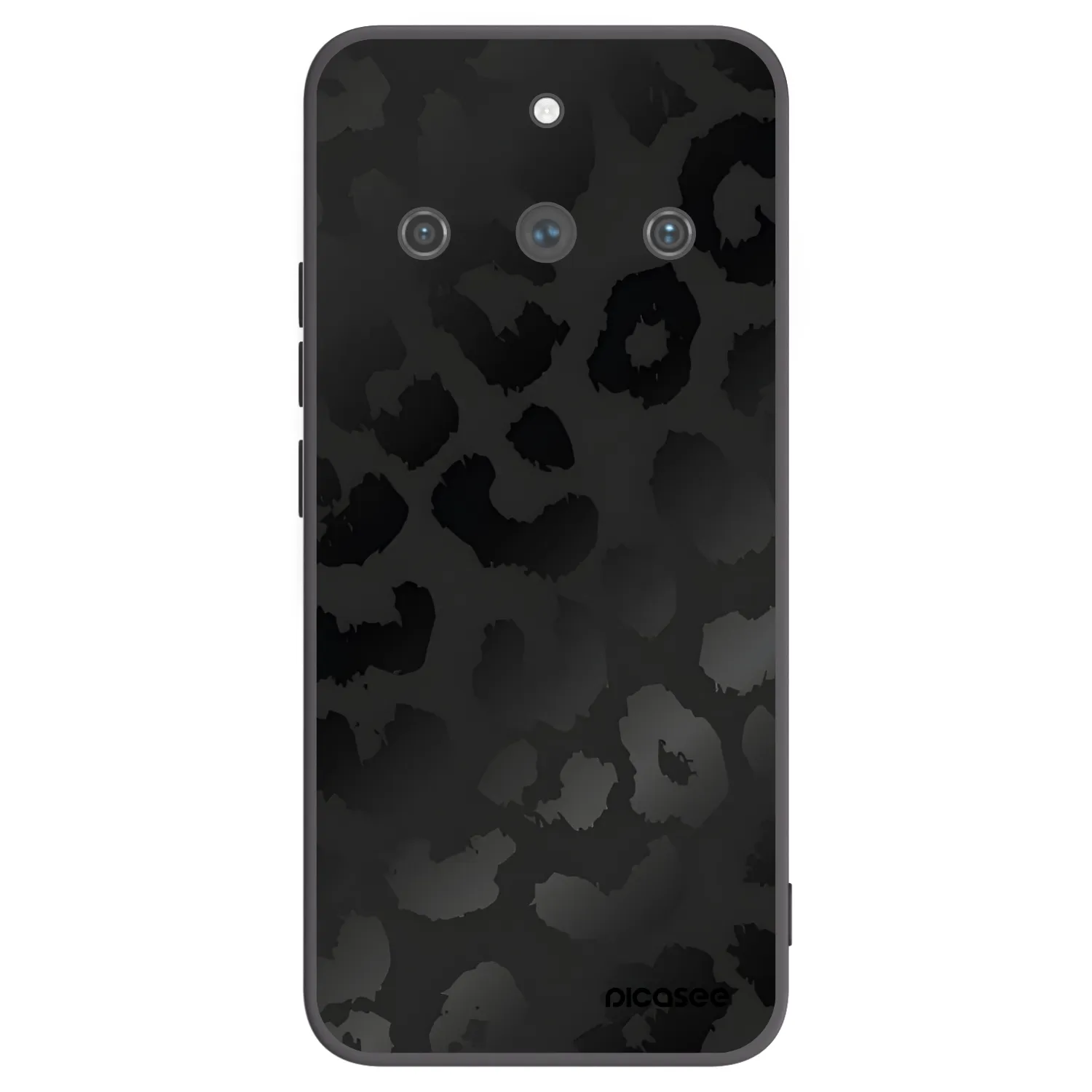 Picasee crna silikonska maskica za Realme 11 Pro+ - Midnight Leopard