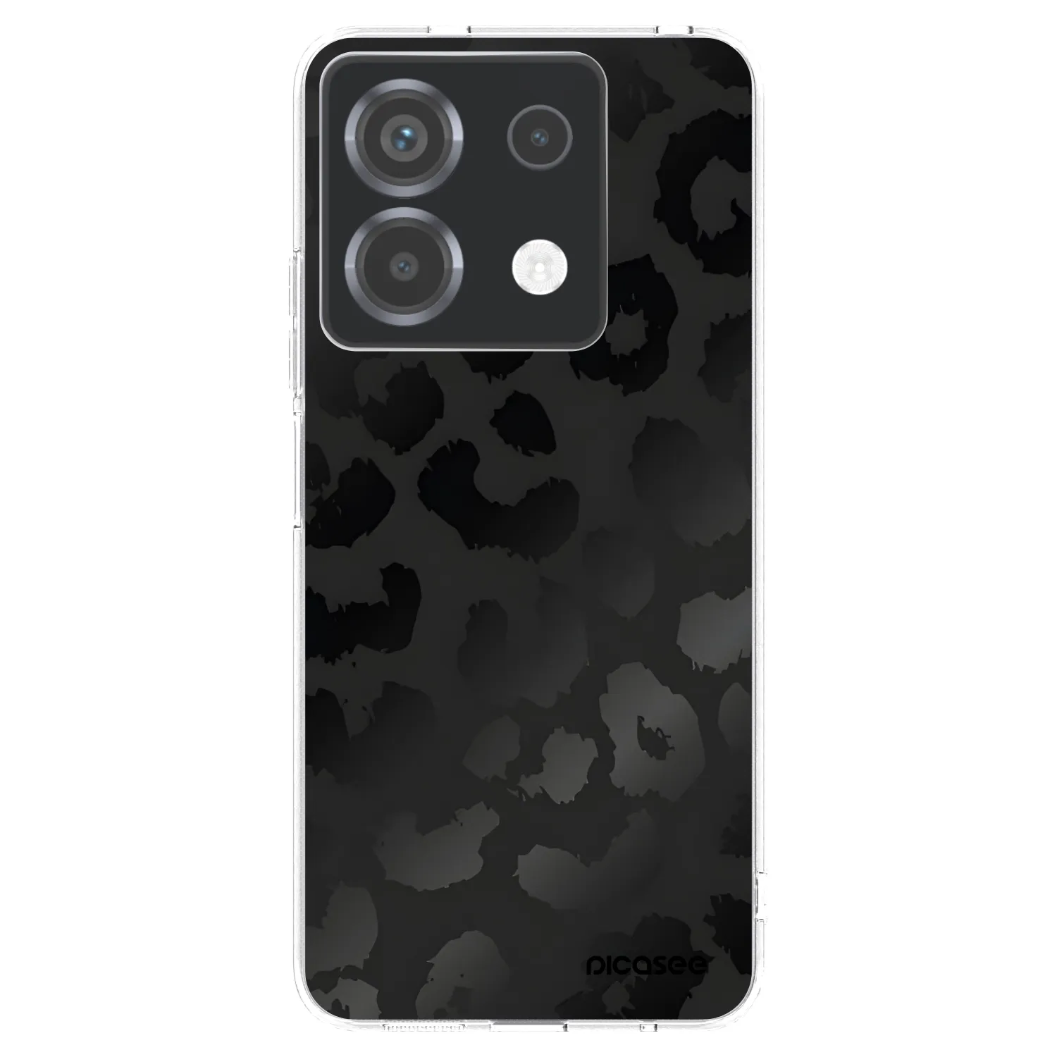 Picasee silikonska prozirna maskica za Xiaomi Poco X6 - Midnight Leopard