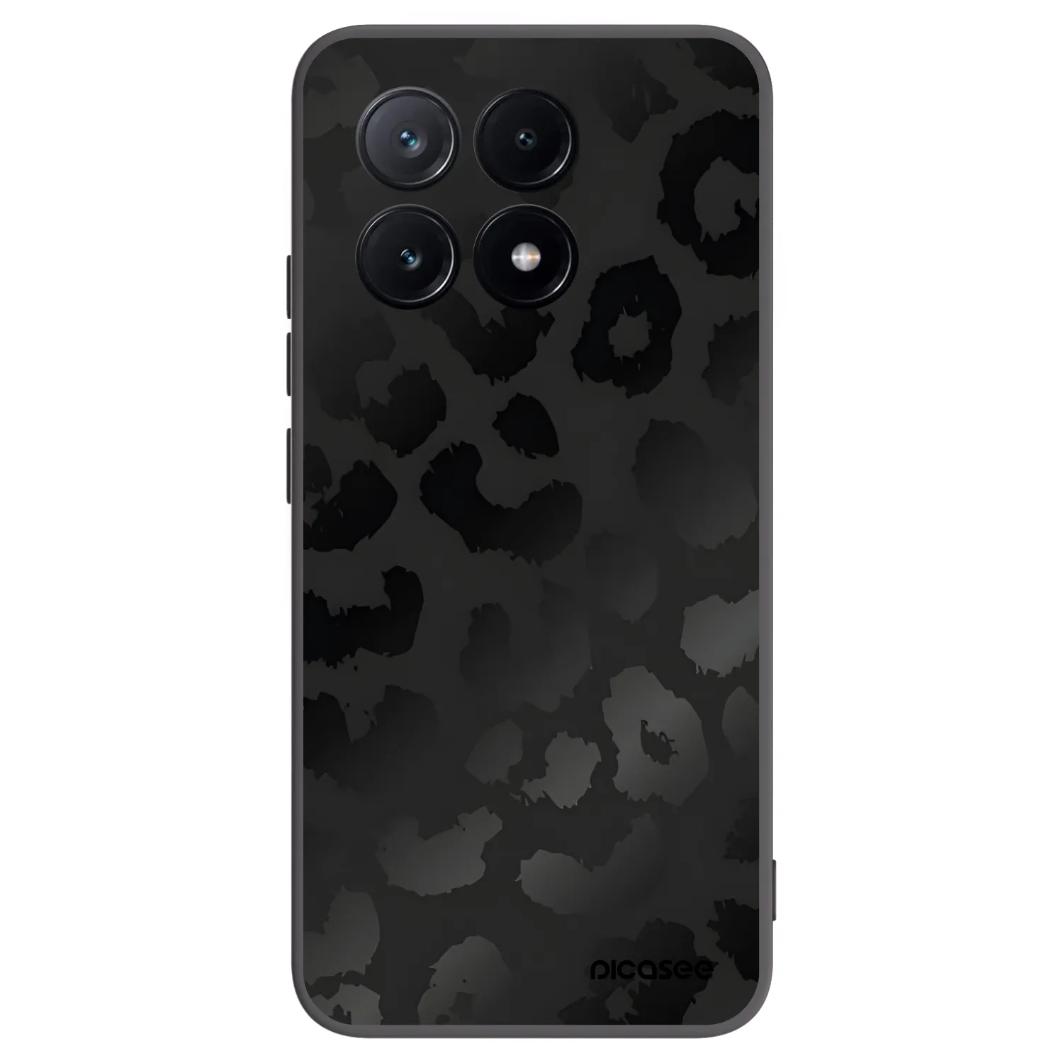 Picasee crna silikonska maskica za Xiaomi Poco X6 Pro - Midnight Leopard