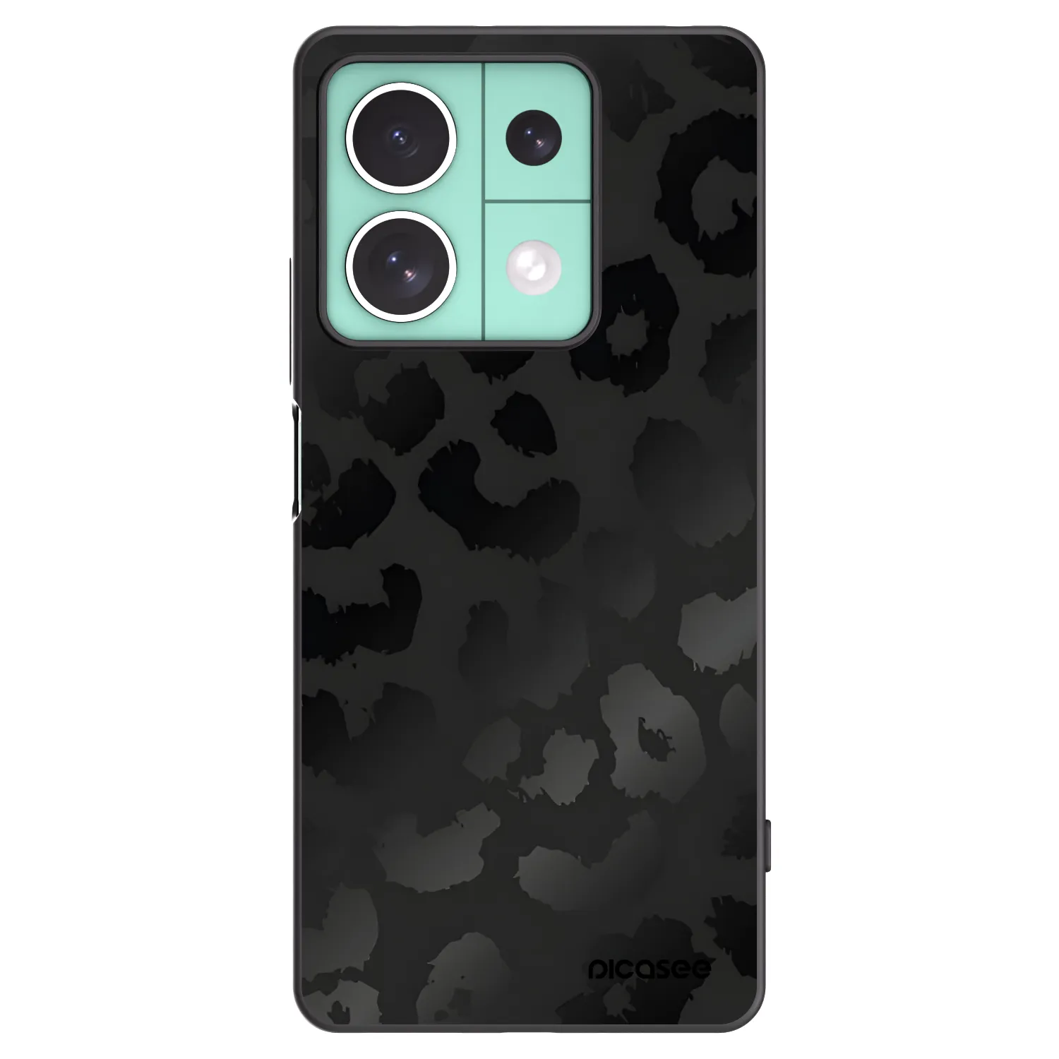 Picasee crna silikonska maskica za Xiaomi Redmi Note 13 5G - Midnight Leopard