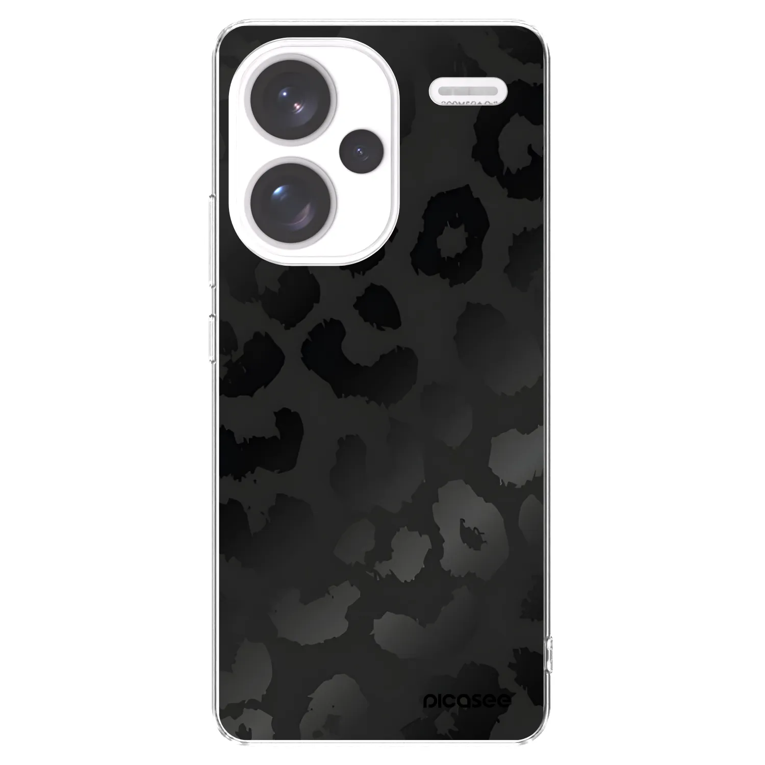 Picasee silikonska prozirna maskica za Xiaomi Redmi Note 13 Pro+ 5G - Midnight Leopard