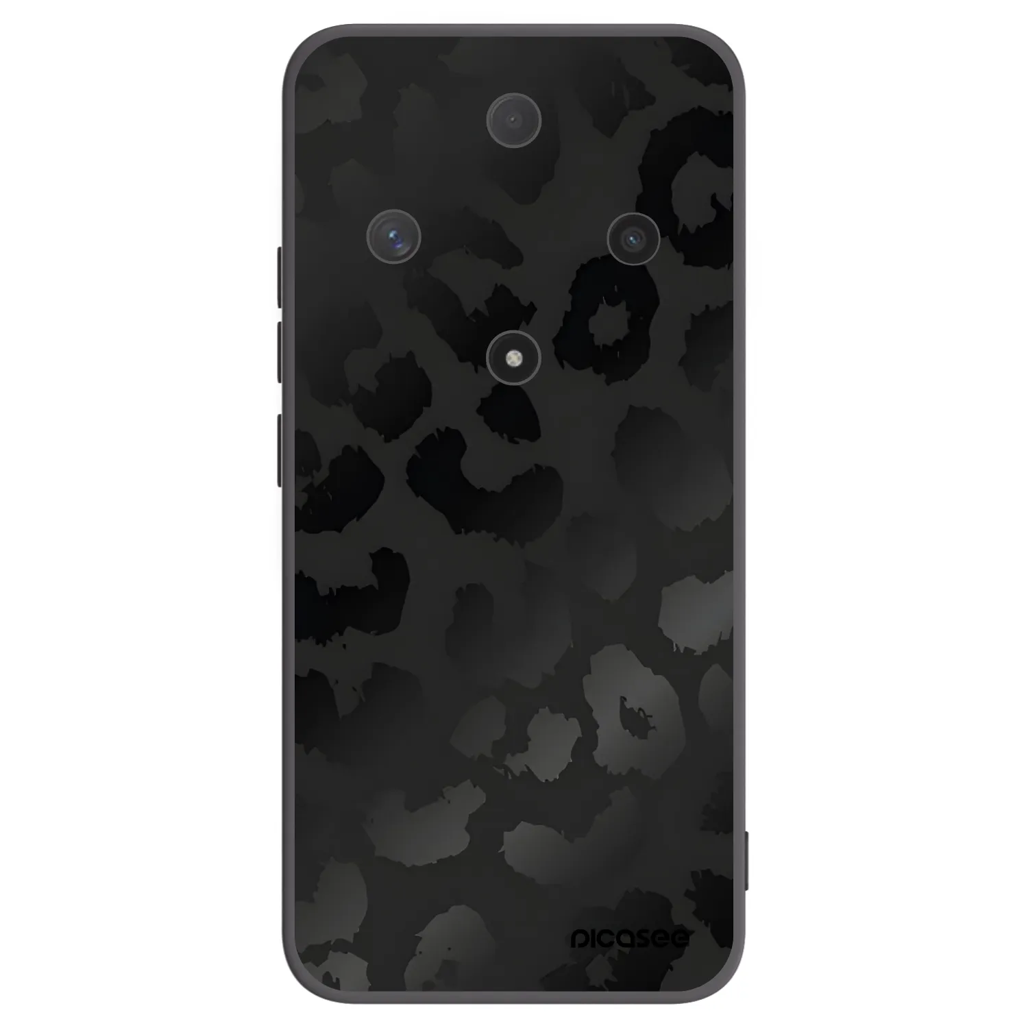 Picasee crna silikonska maskica za Honor Magic6 Lite 5G - Midnight Leopard