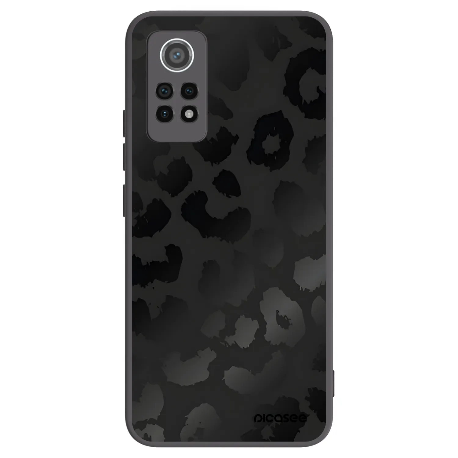 Picasee crna silikonska maskica za Xiaomi Redmi Note 12 Pro 4G - Midnight Leopard