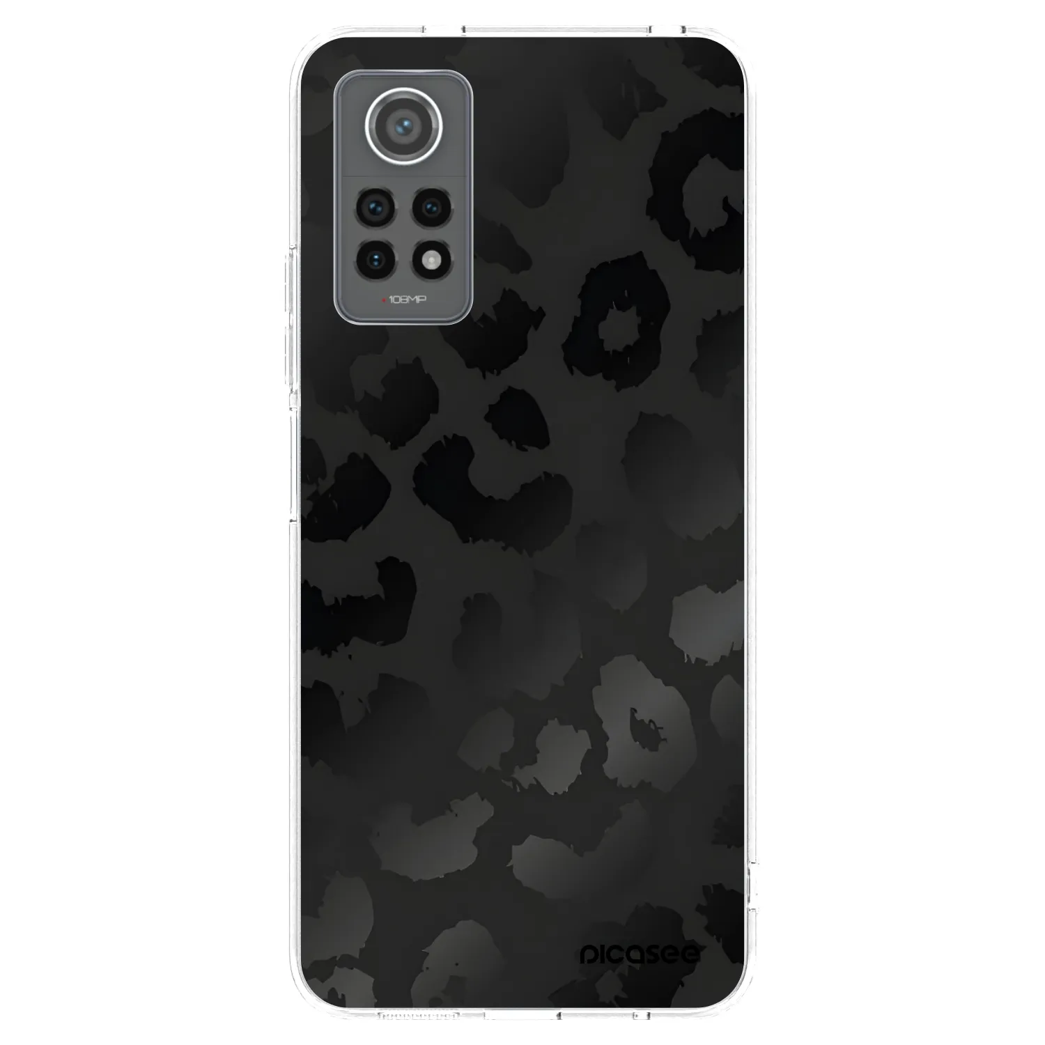 Picasee silikonska prozirna maskica za Xiaomi Redmi Note 12 Pro 4G - Midnight Leopard
