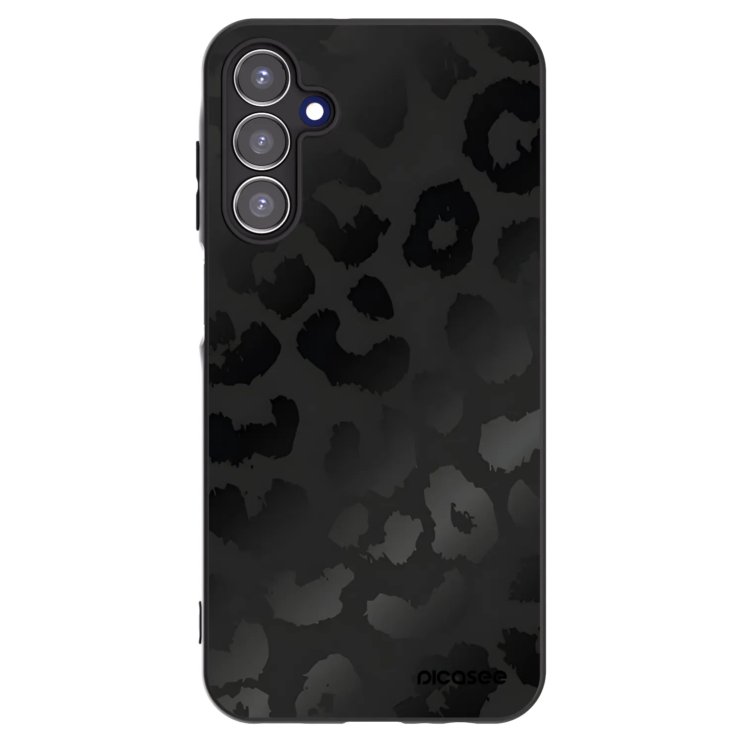 Picasee crna silikonska maskica za Samsung Galaxy A15 A156B 5G - Midnight Leopard