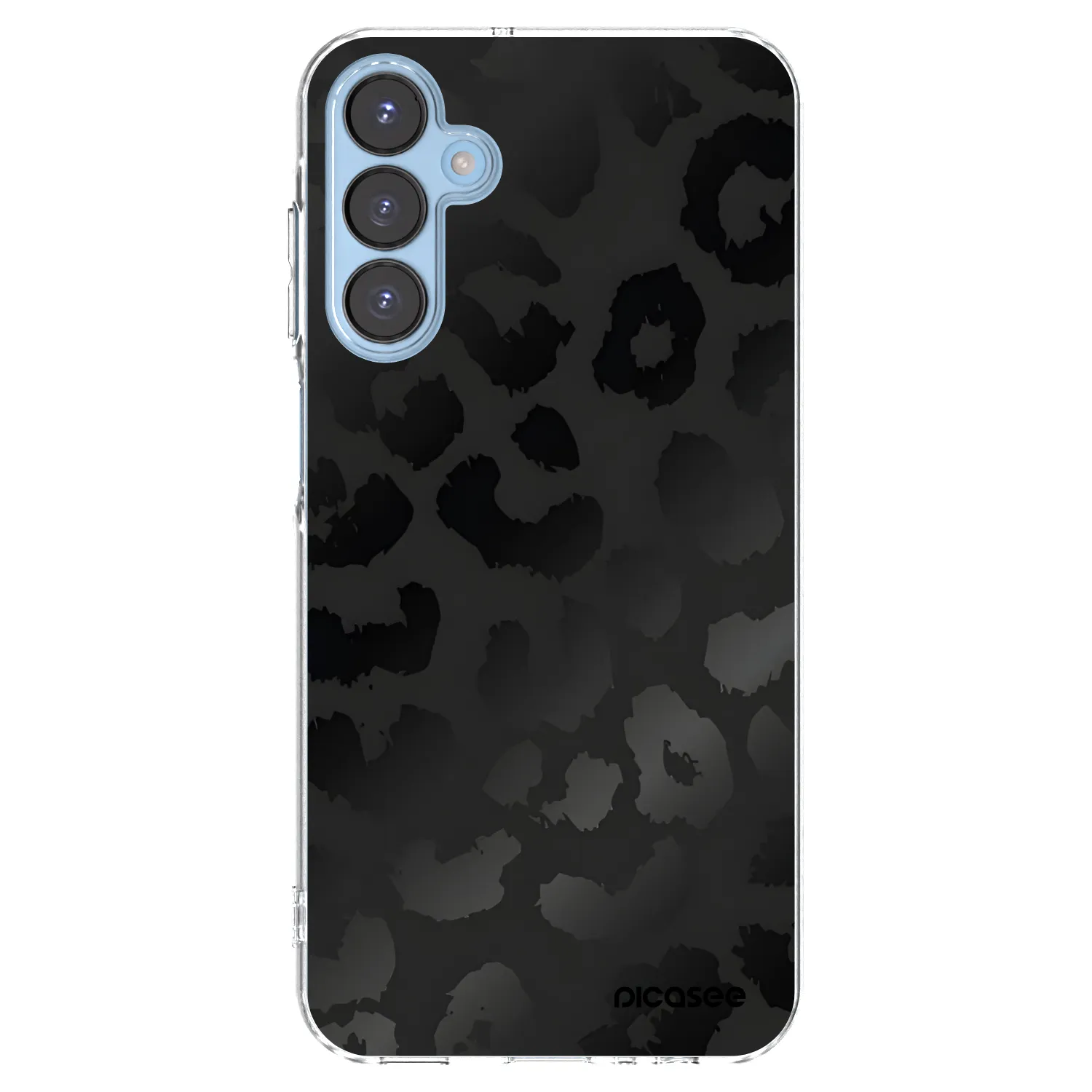 Picasee silikonska prozirna maskica za Samsung Galaxy A15 A156B 5G - Midnight Leopard